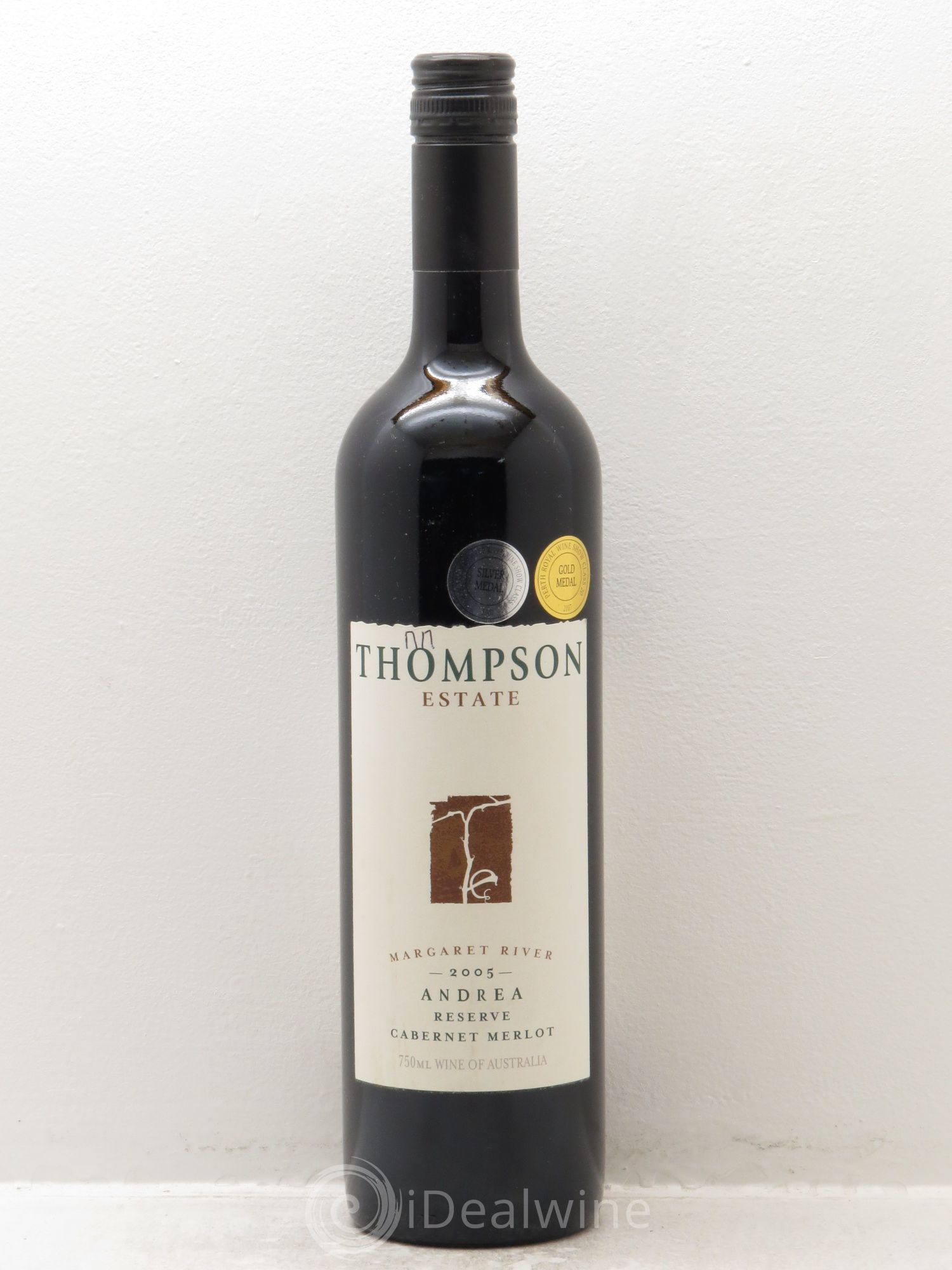 Australie Thompson estate -Andrea reserve -Cabernet Merlot -Margaret river (sans prix de réserve) 2005 - Posten von 1 Flasche - 0