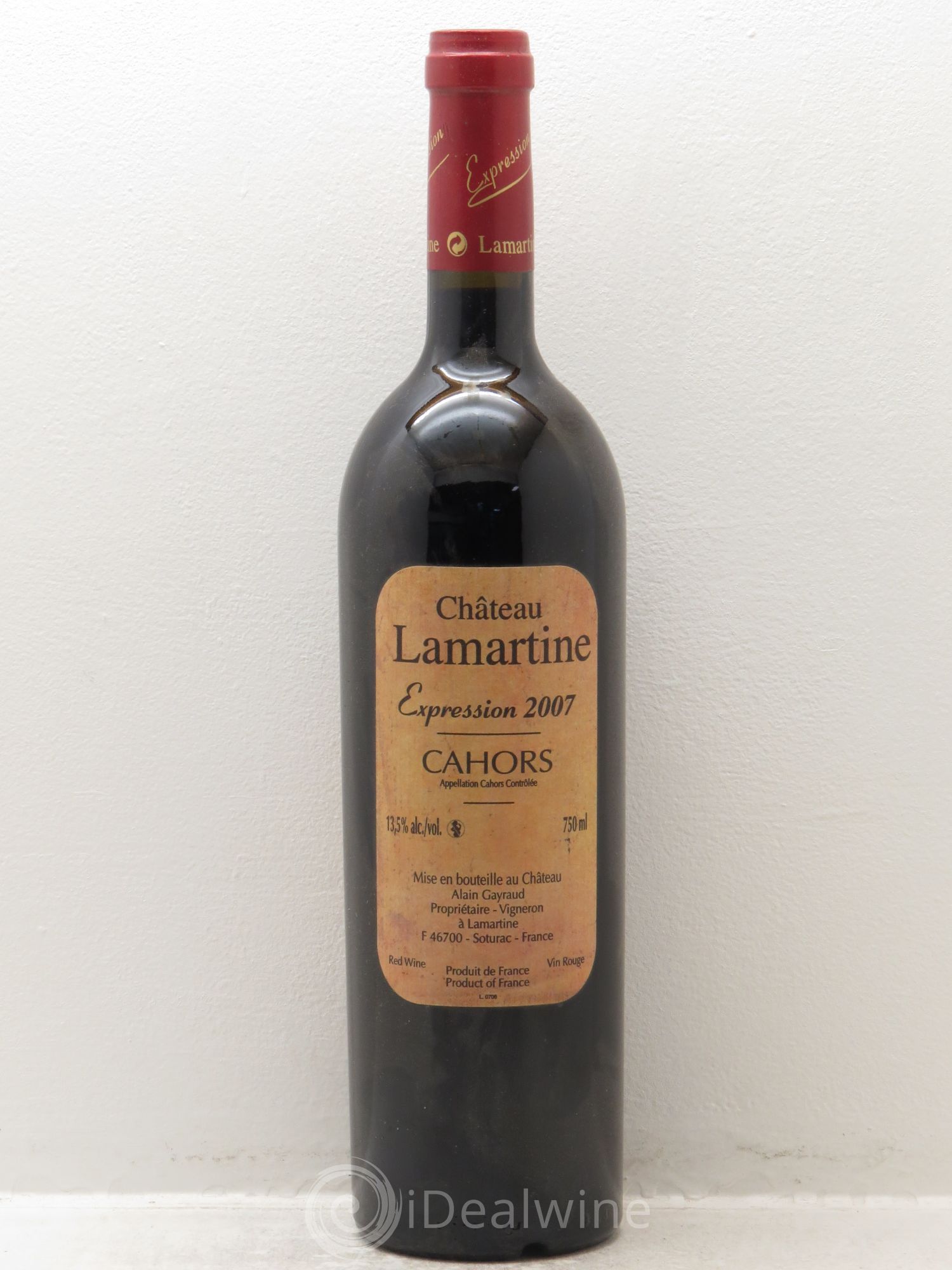 Cahors Cuvée Expression (sans prix de réserve) 2007 - Posten von 1 Flasche - 0