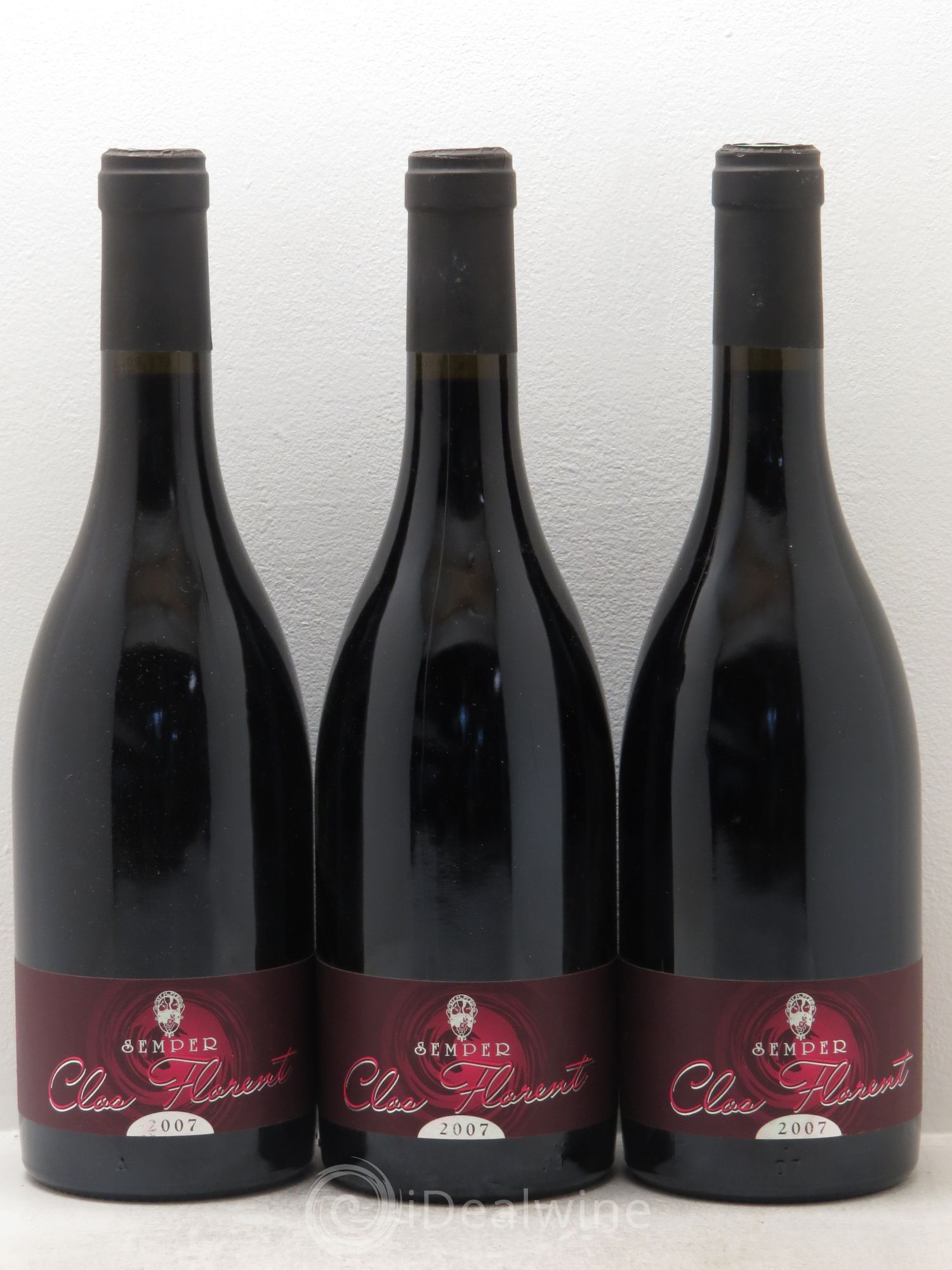 Côtes du Roussillon Village- Clos Florent Semper (sans prix de réserve) 2007 - Lotto di 3 bottiglie - 0