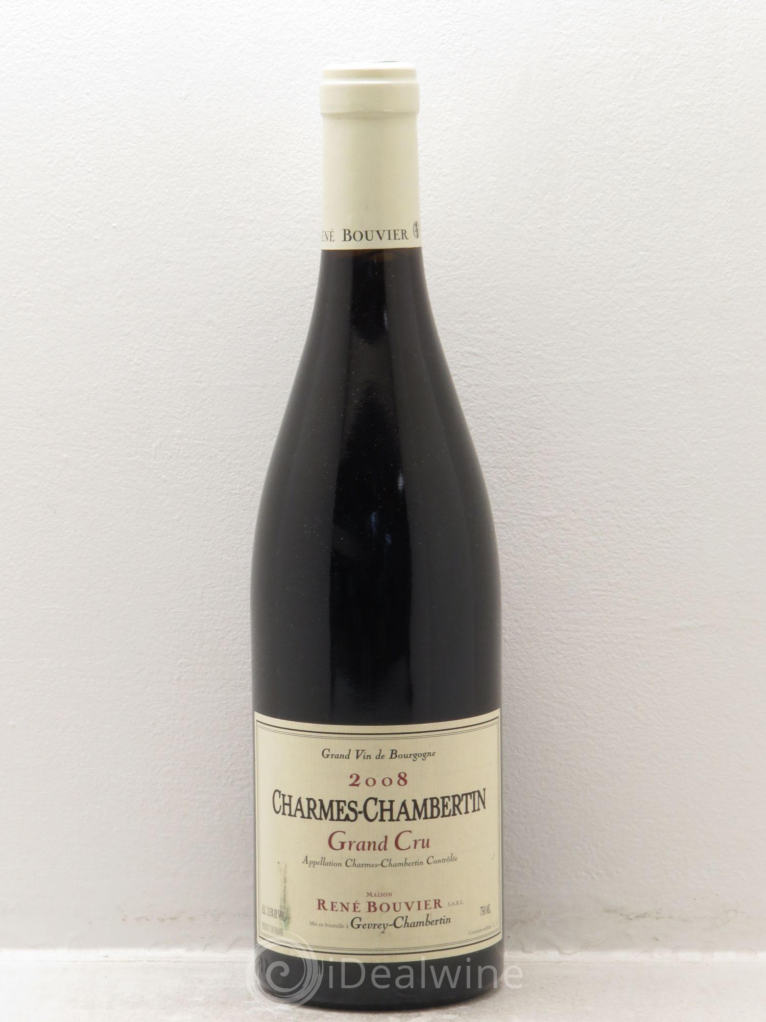 Charmes-Chambertin Grand Cru René Bouvier (Domaine) 2008 - Lot de 1 bouteille - 0