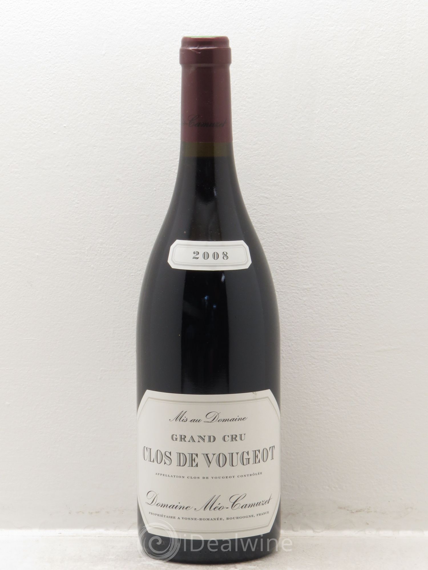 Clos de Vougeot Grand Cru Méo-Camuzet (Domaine) 2008 - Lot de 1 bouteille - 0