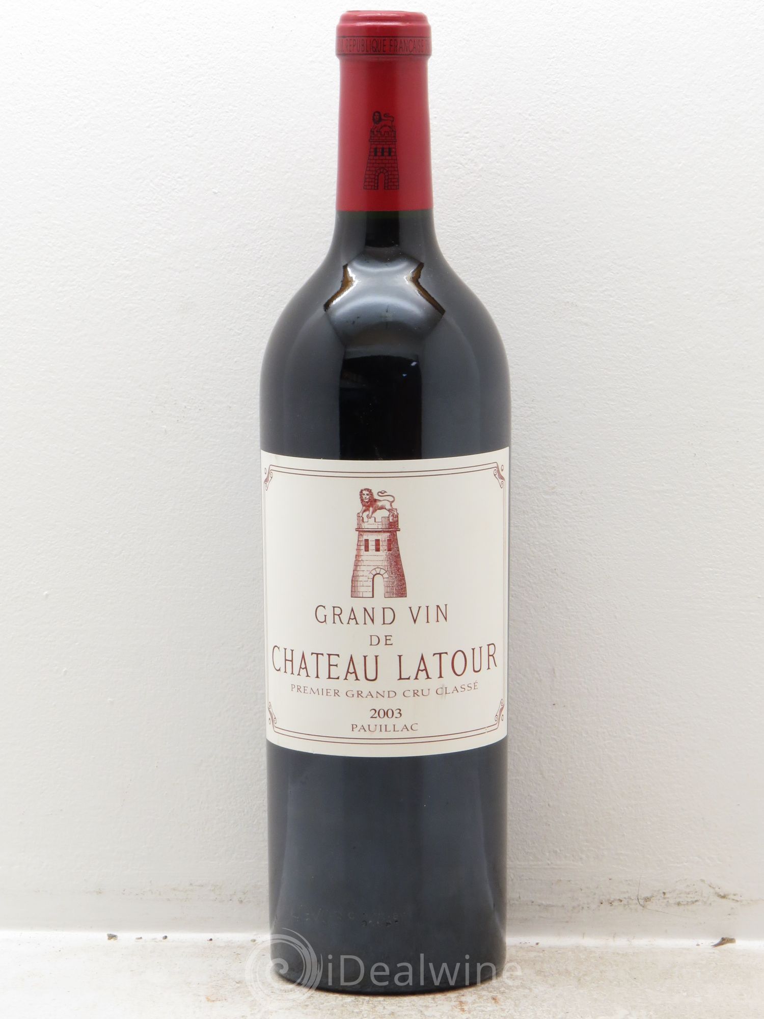 Château Latour 1er Grand Cru Classé 2003 - Lot de 1 bouteille - 0