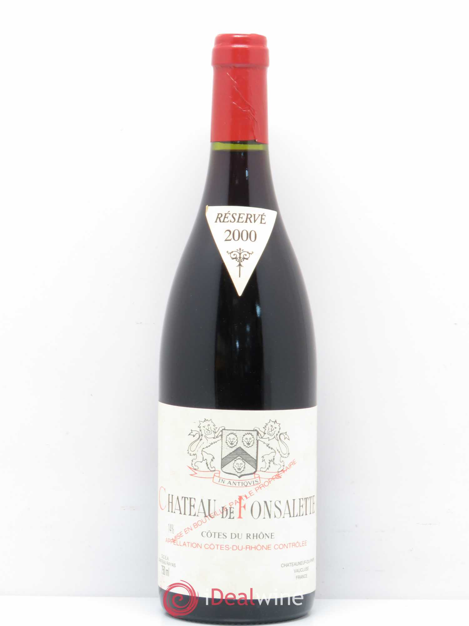 Côtes-du-Rhône Château de Fonsalette Emmanuel Reynaud 2000 - Lot de 1 bouteille - 0