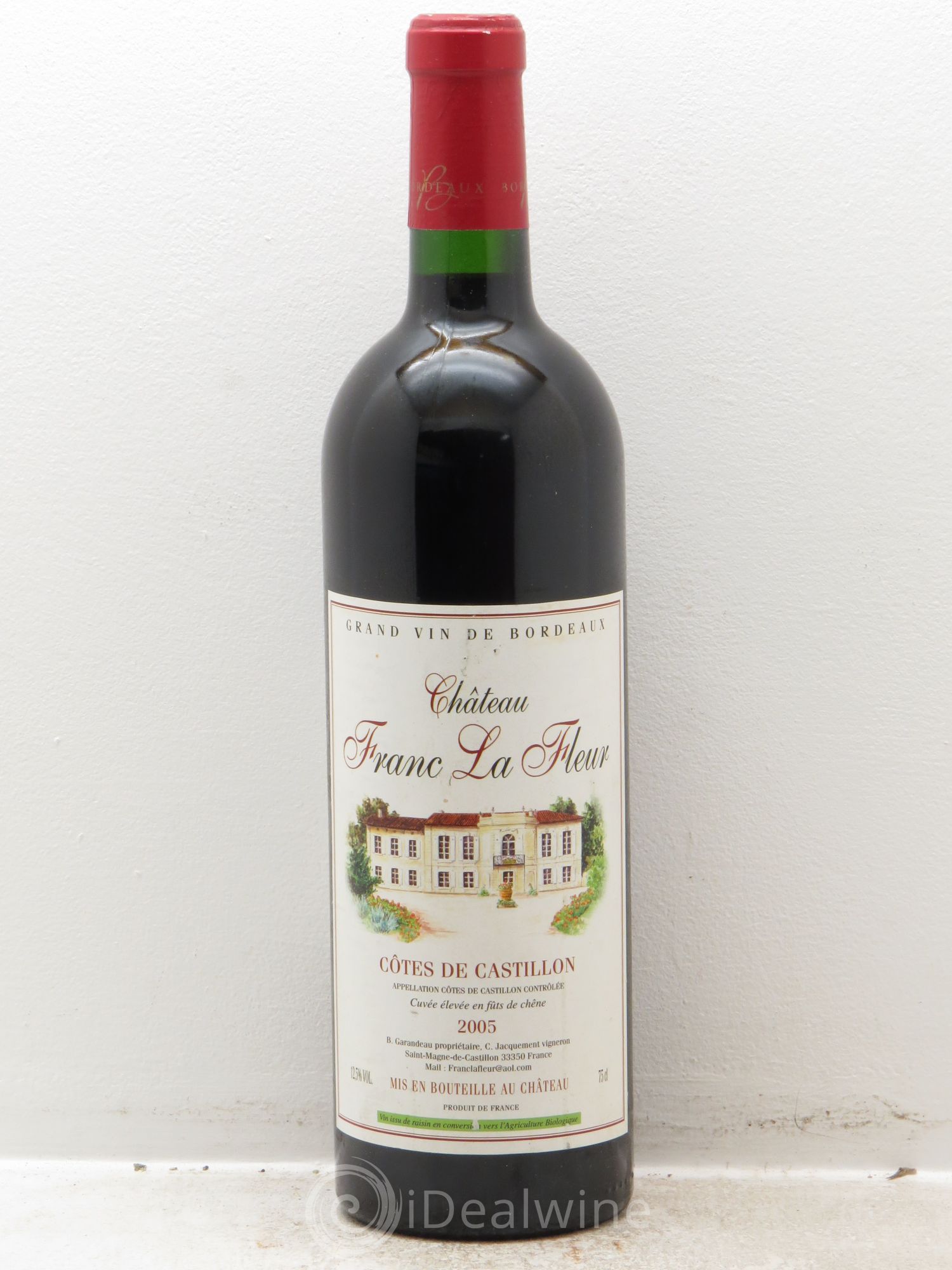 Castillon-Côtes-de-Bordeaux (Côtes-de-Castillon) Château Franc La Fleur 2005 - Posten von 1 Flasche - 0