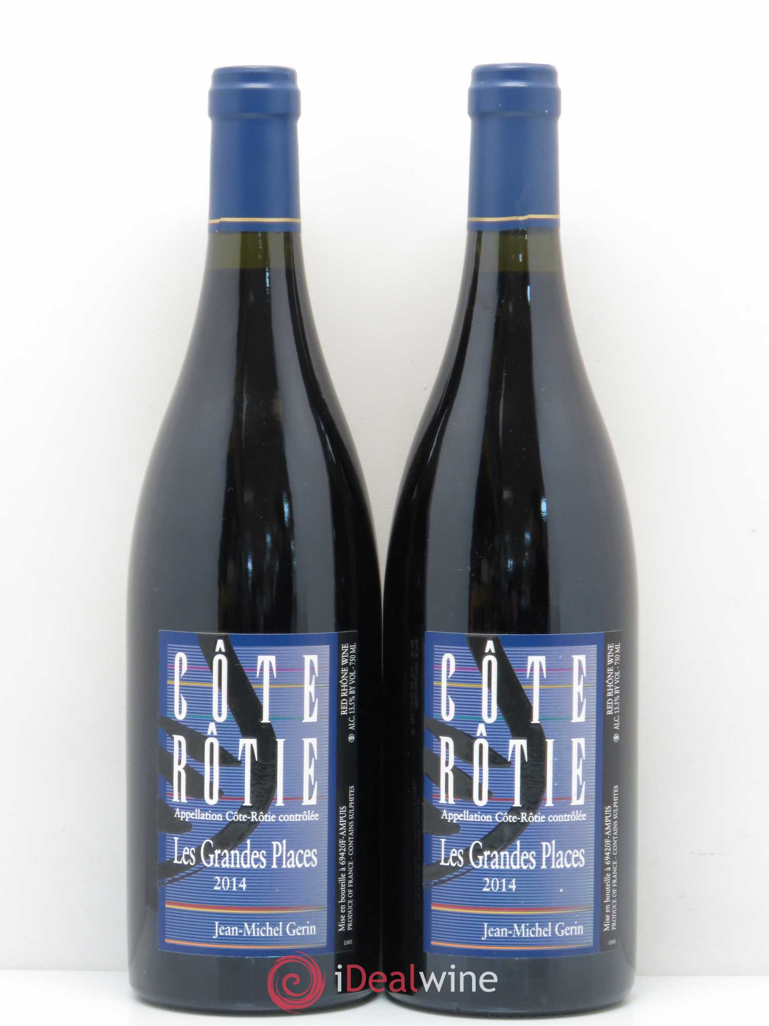 Côte-Rôtie Les Grandes Places Jean-Michel Gerin 2014 - Lot de 2 bouteilles - 0