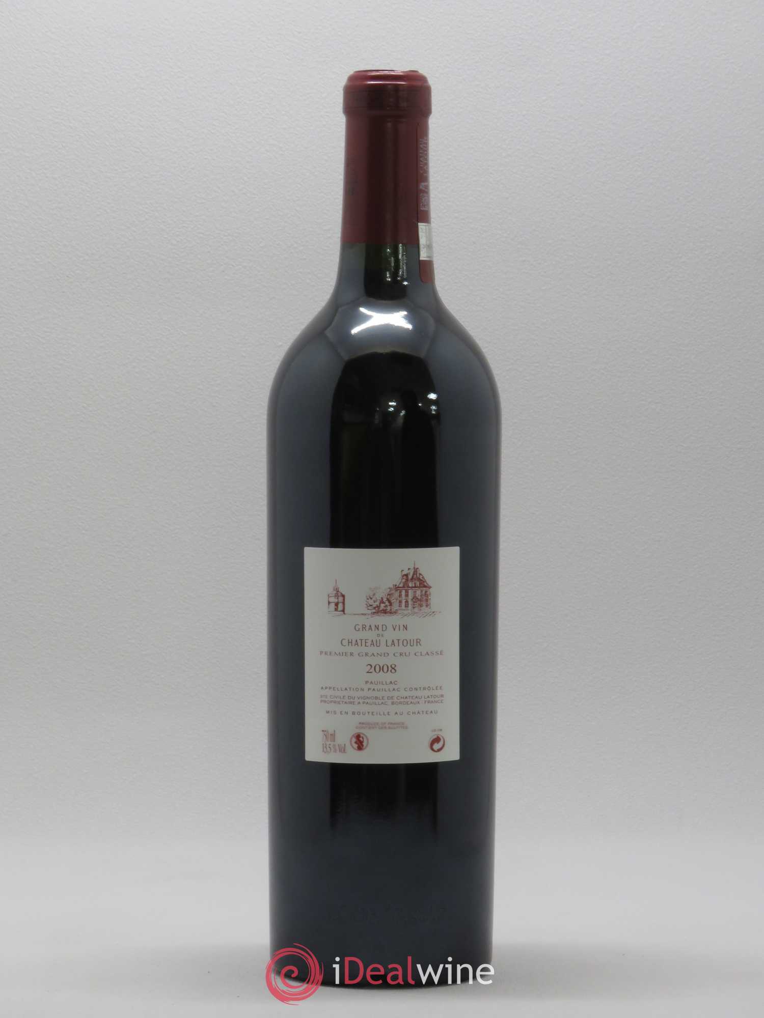Château Latour 1er Grand Cru Classé 2008 - Lot de 1 bouteille - 1