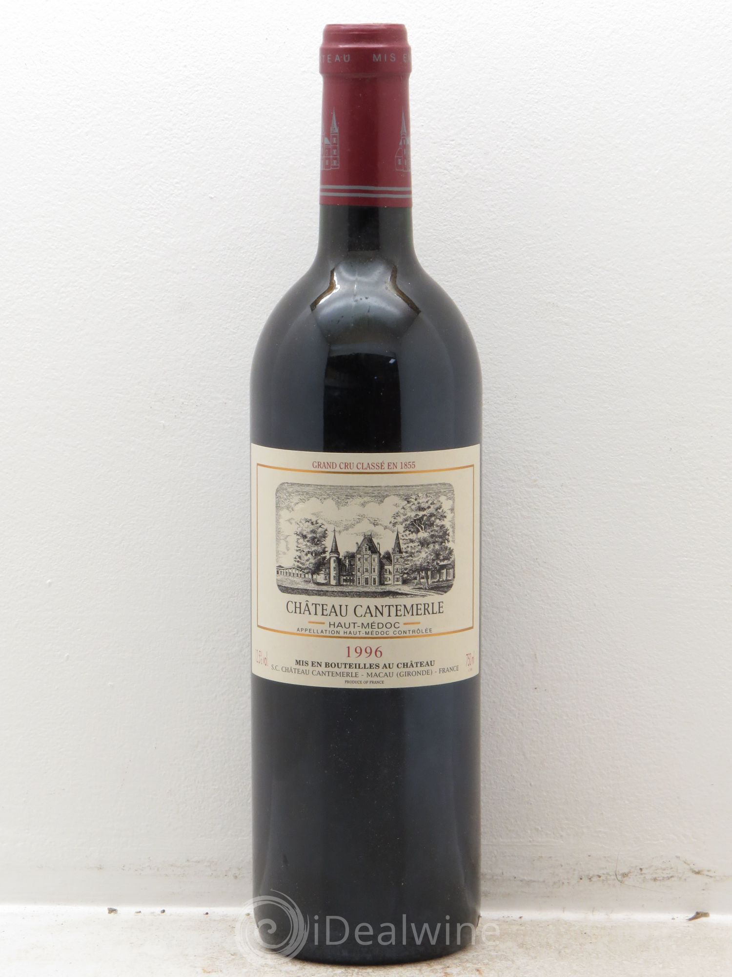 Château Cantemerle 5ème Grand Cru Classé 1996 - Lot de 1 bouteille - 0