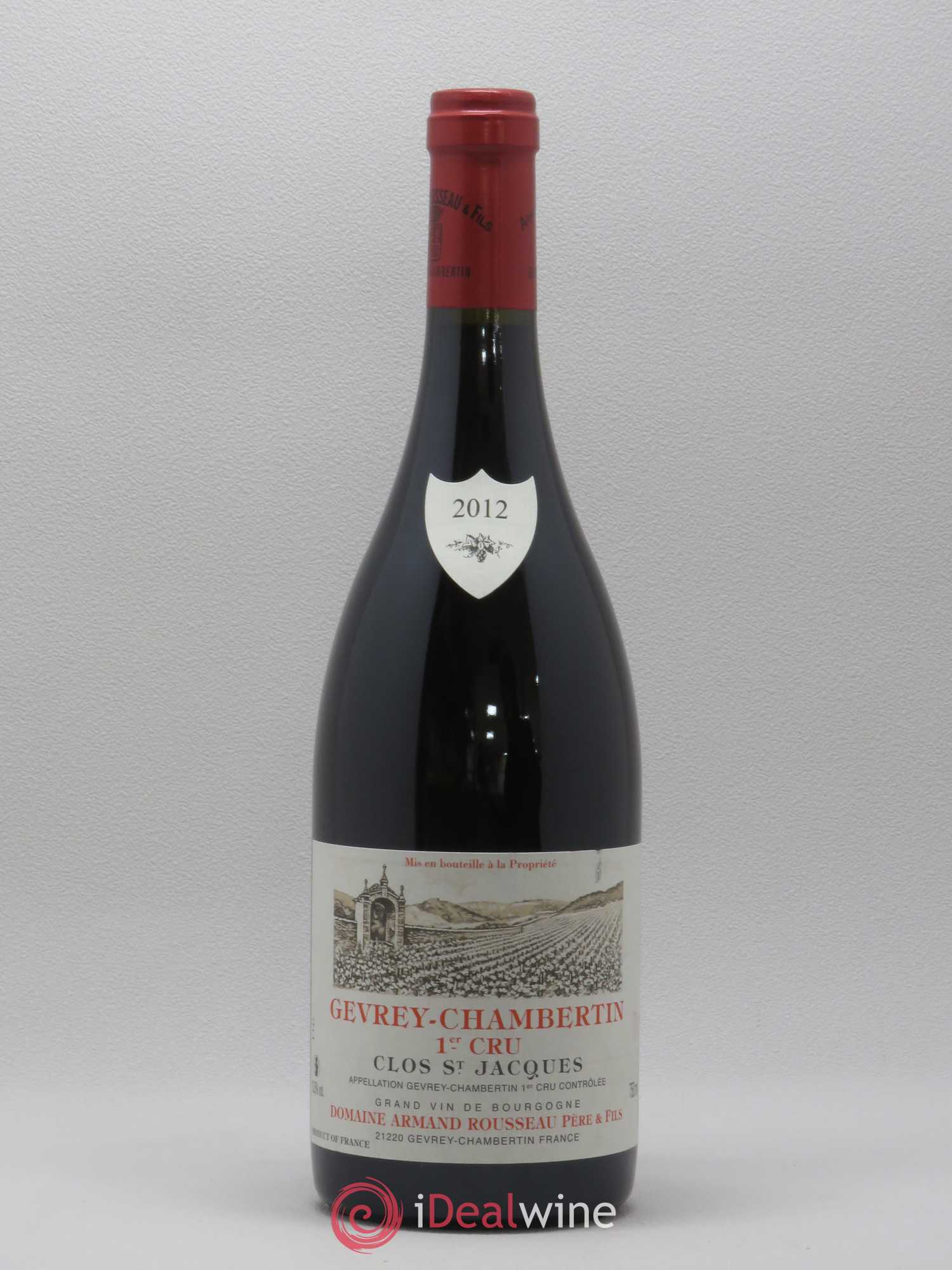 Gevrey-Chambertin 1er Cru Clos Saint-Jacques Armand Rousseau (Domaine) 2012 - Lot de 1 bouteille - 0
