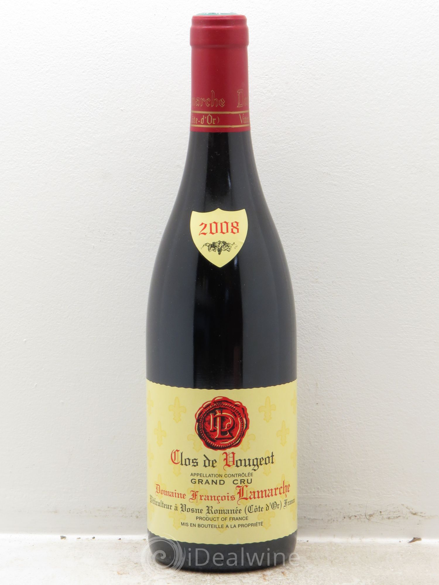 Clos de Vougeot Grand Cru Lamarche (Domaine) 2008 - Lot de 1 bouteille - 0