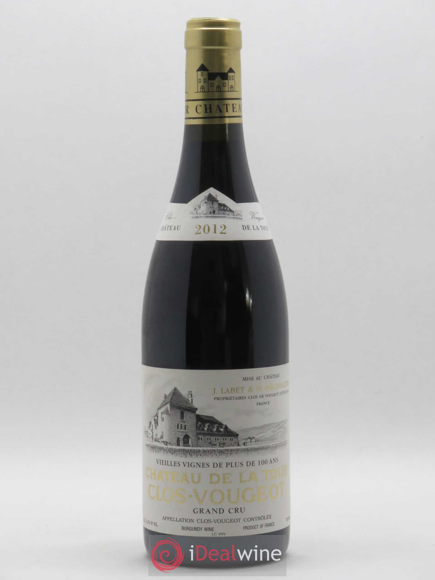 Clos de Vougeot Grand Cru Vieilles Vignes Château de La Tour 2012 - Lot de 1 bouteille - 0