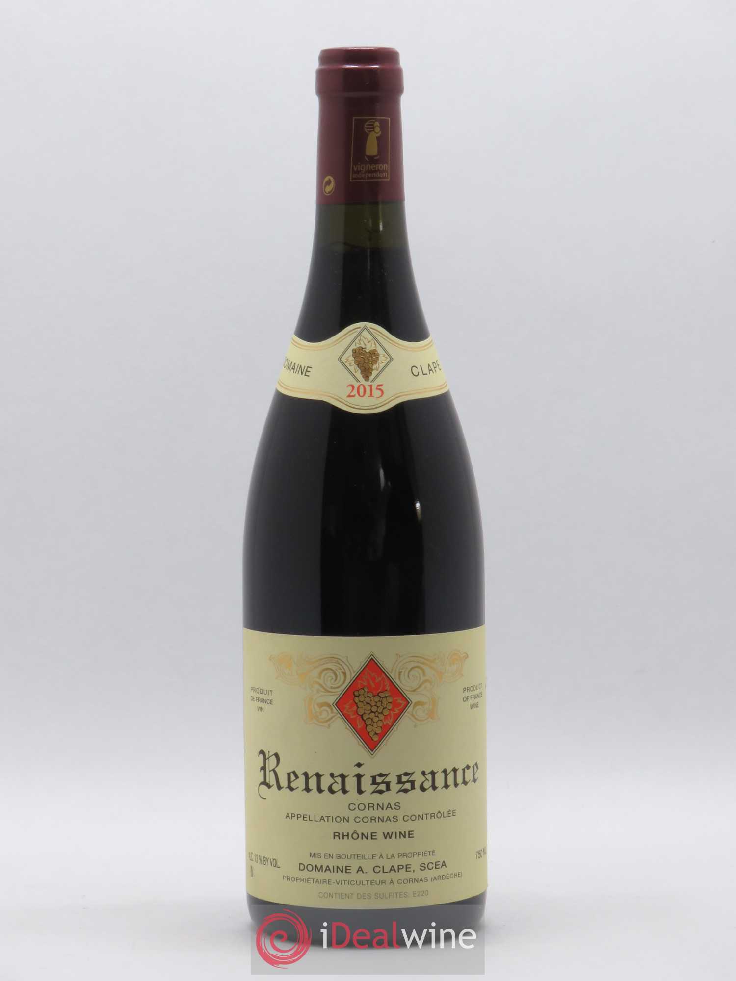 Cornas Renaissance Auguste Clape 2015 - Lot de 1 bouteille - 0