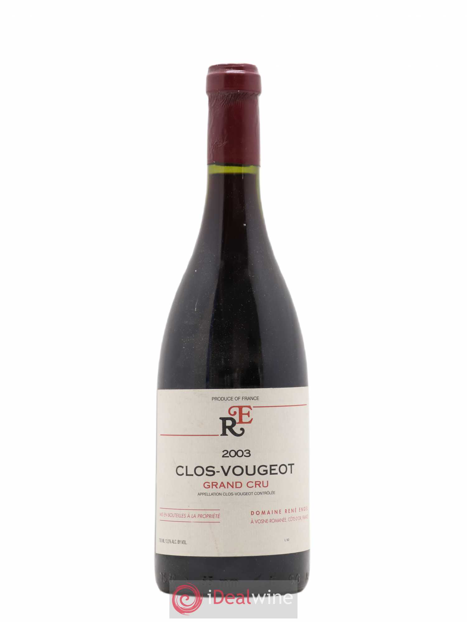 Clos de Vougeot Grand Cru Domaine René Engel - Domaine Eugénie 2003 - Lot de 1 bouteille - 0