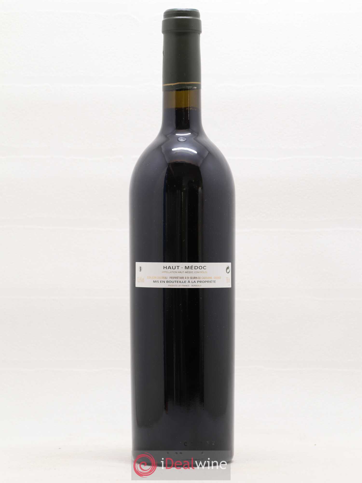 Château Sociando Mallet - Cuvée Jean Gautreau 2010 - Lot de 1 bouteille - 1