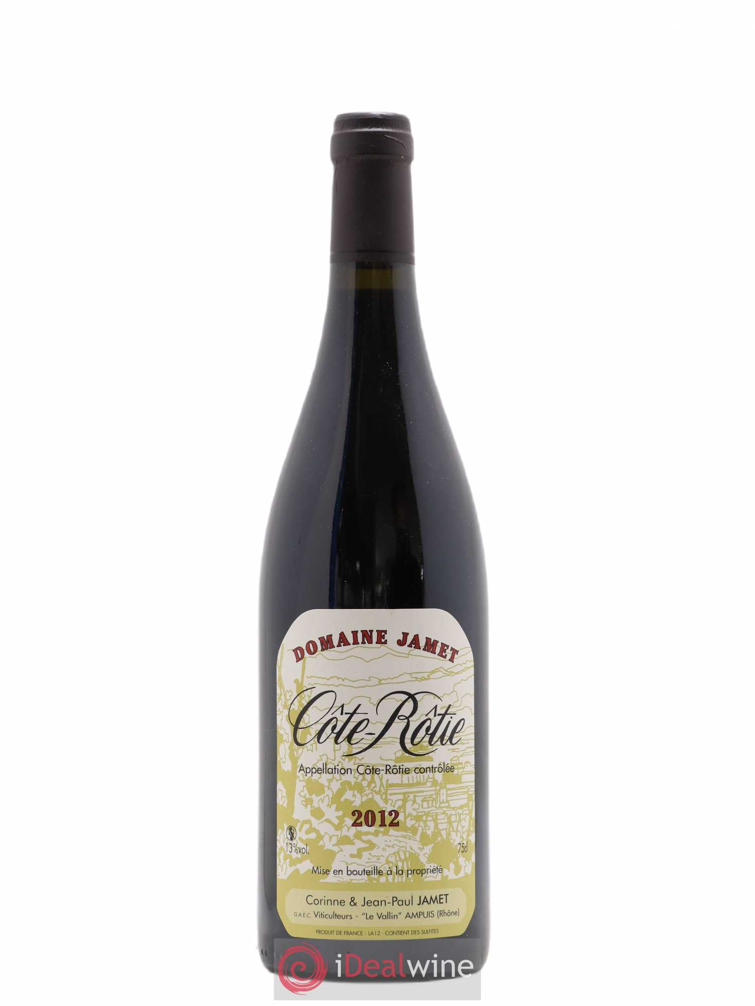 Côte-Rôtie Jamet (Domaine) 2012 - Lot de 1 bouteille - 0