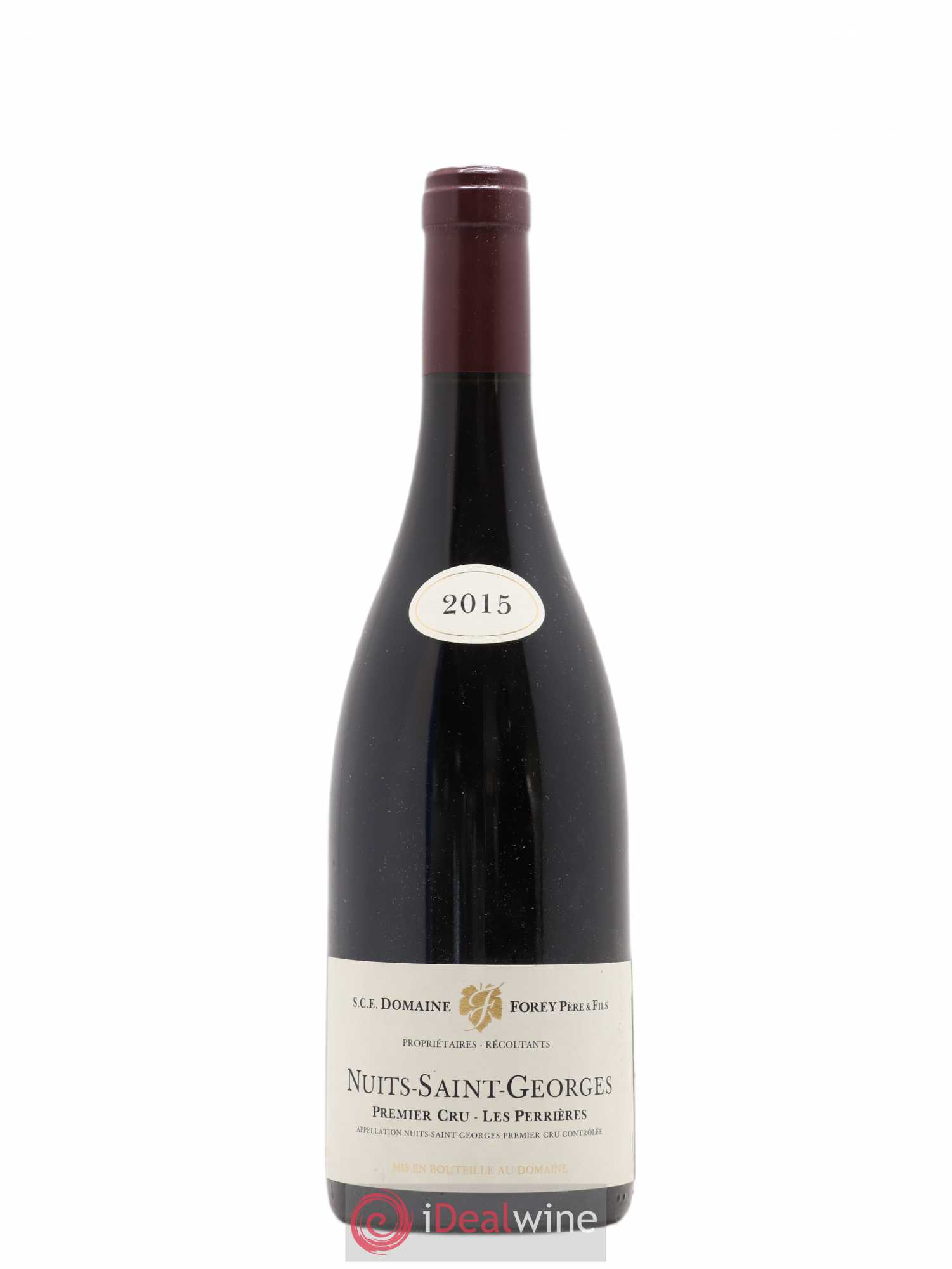 Nuits-Saint-Georges 1er Cru Les Perrières Forey Père et Fils (Domaine) 2015 - Lot de 1 bouteille - 0