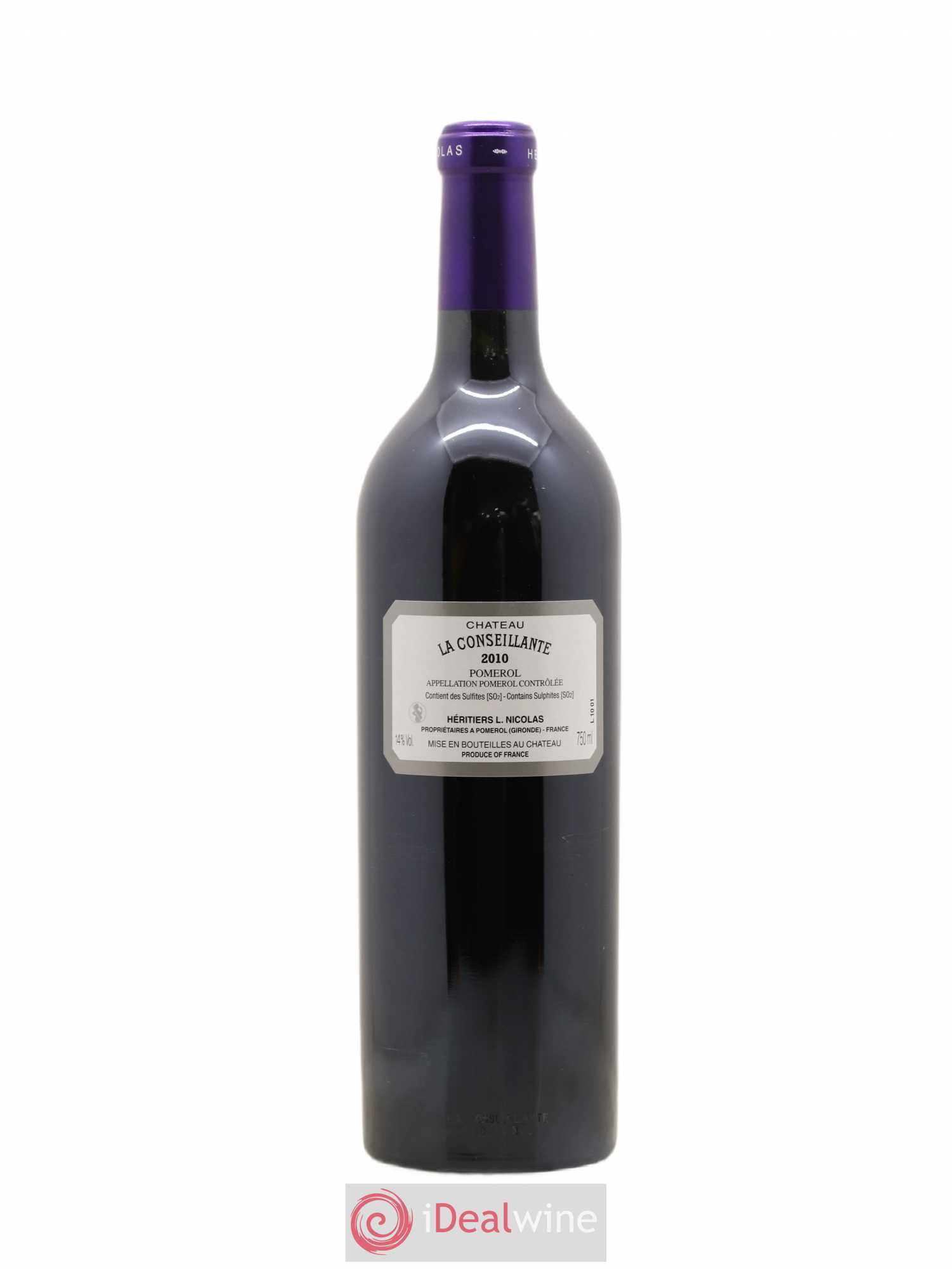 Château la Conseillante 2010 - Lot de 1 bouteille - 1