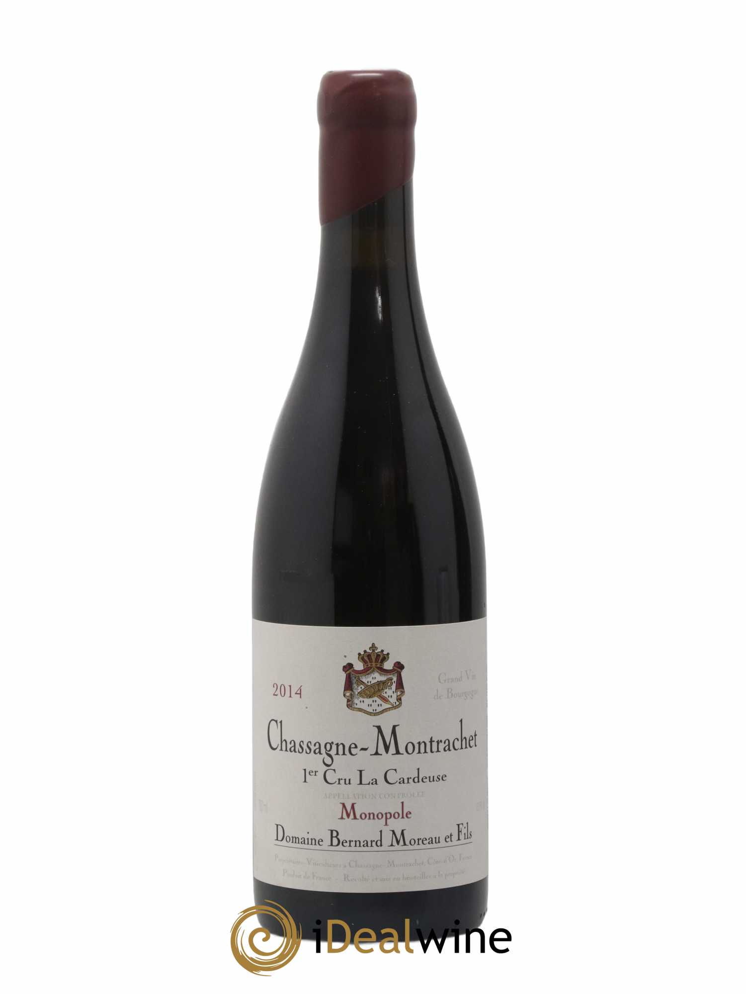 Chassagne-Montrachet 1er Cru La Cardeuse Bernard Moreau et Fils (Domaine) 2014 - Lot de 1 bouteille - 0