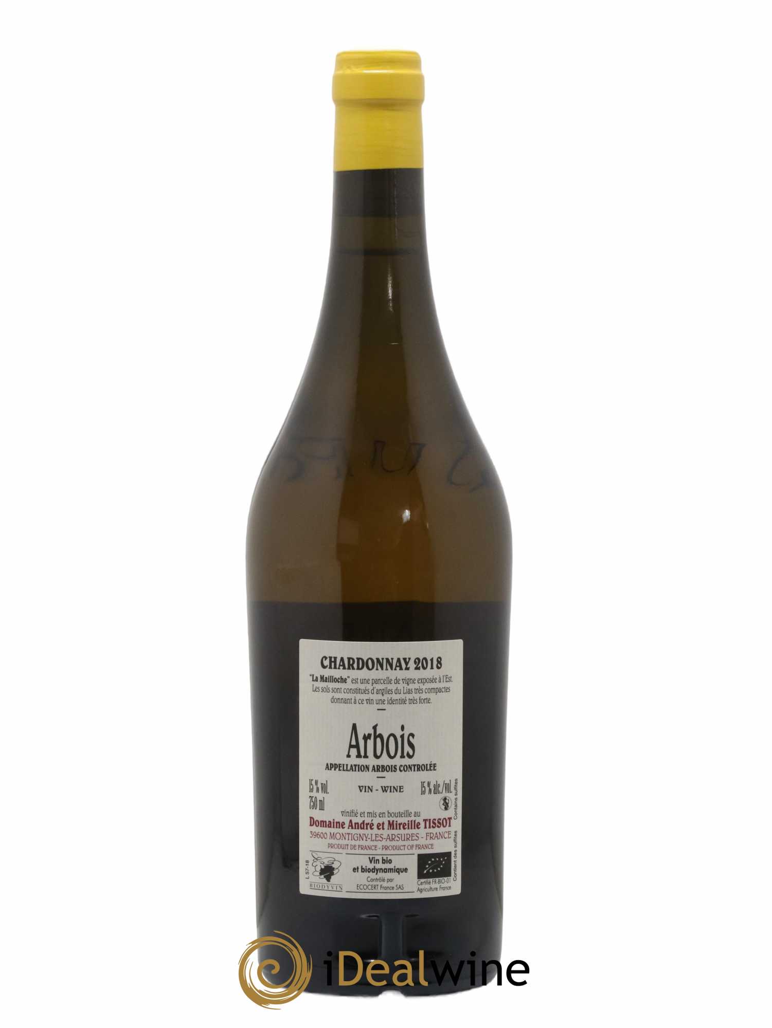 Arbois La Mailloche Bénédicte et Stéphane Tissot 2018 - Lot de 1 bouteille - 1