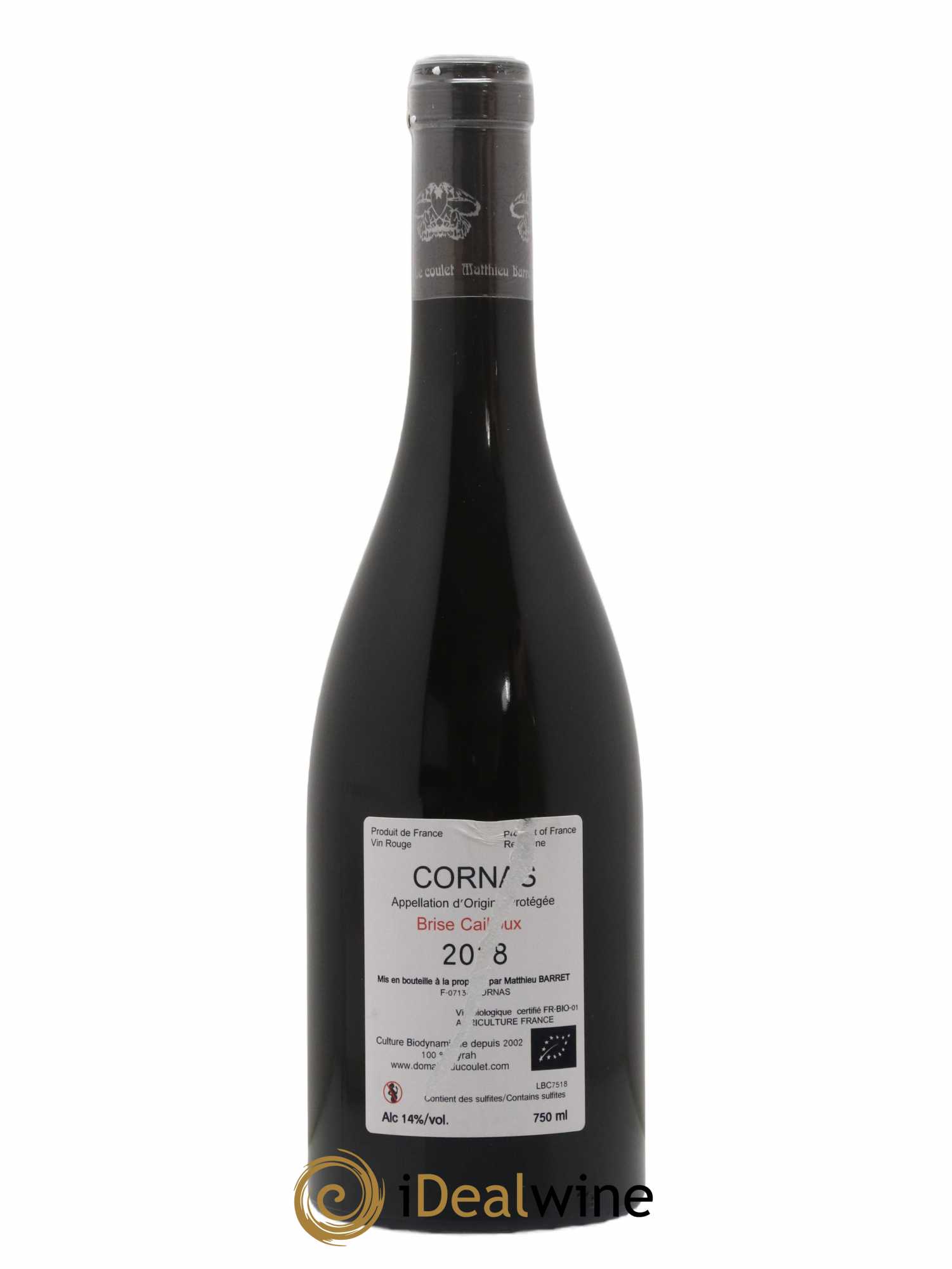 Cornas Brise Cailloux Coulet (Domaine du) - Matthieu Barret 2018 - Lot of 1 bottle - 1