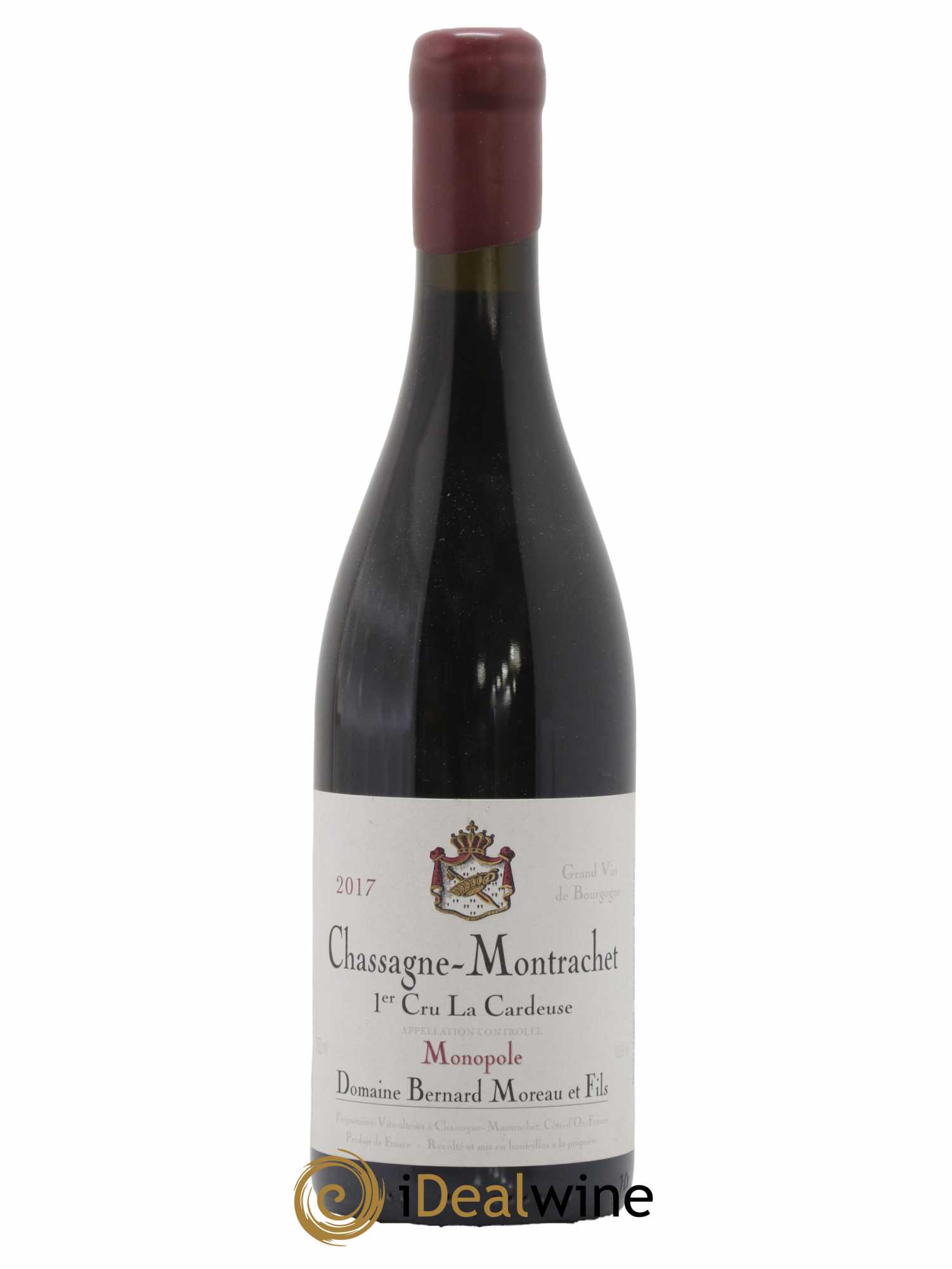 Chassagne-Montrachet 1er Cru La Cardeuse Bernard Moreau et Fils (Domaine) 2017 - Lot of 1 bottle - 0