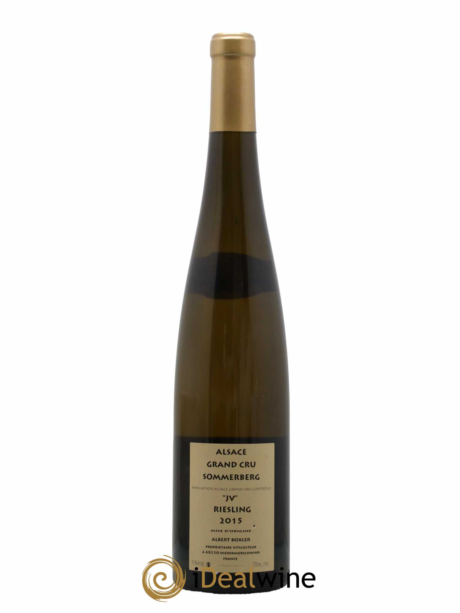 Alsace Riesling Grand Cru Sommerberg Jeunes Vignes Albert Boxler 2015 - Lot de 1 bouteille - 1