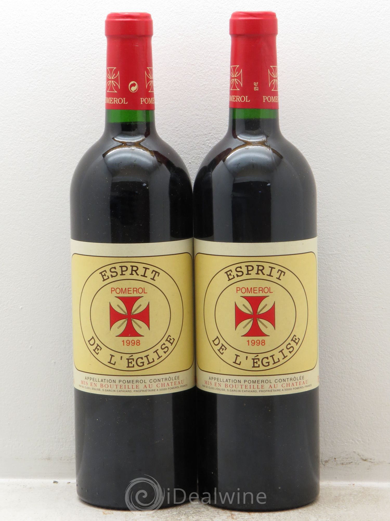 Pomerol Château Esprit de l'Eglise 1998 - Posten von 2 Flaschen - 0