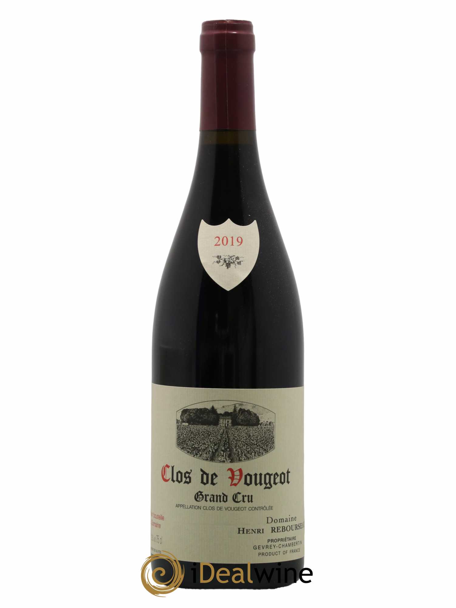 Clos de Vougeot Grand Cru Henri Rebourseau (Domaine) 2019 - Lot de 1 bouteille - 0