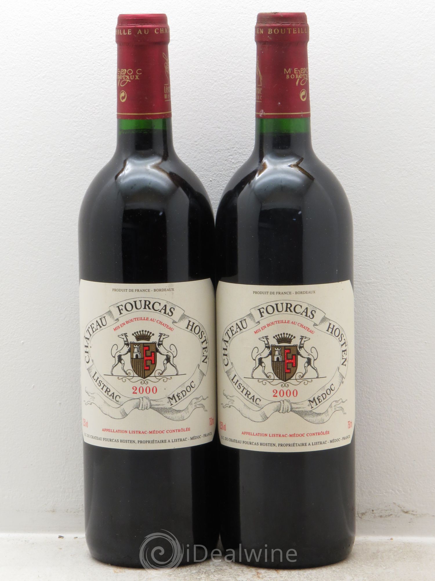 Château Fourcas Hosten Cru Bourgeois 2000 - Lot de 2 bouteilles - 0