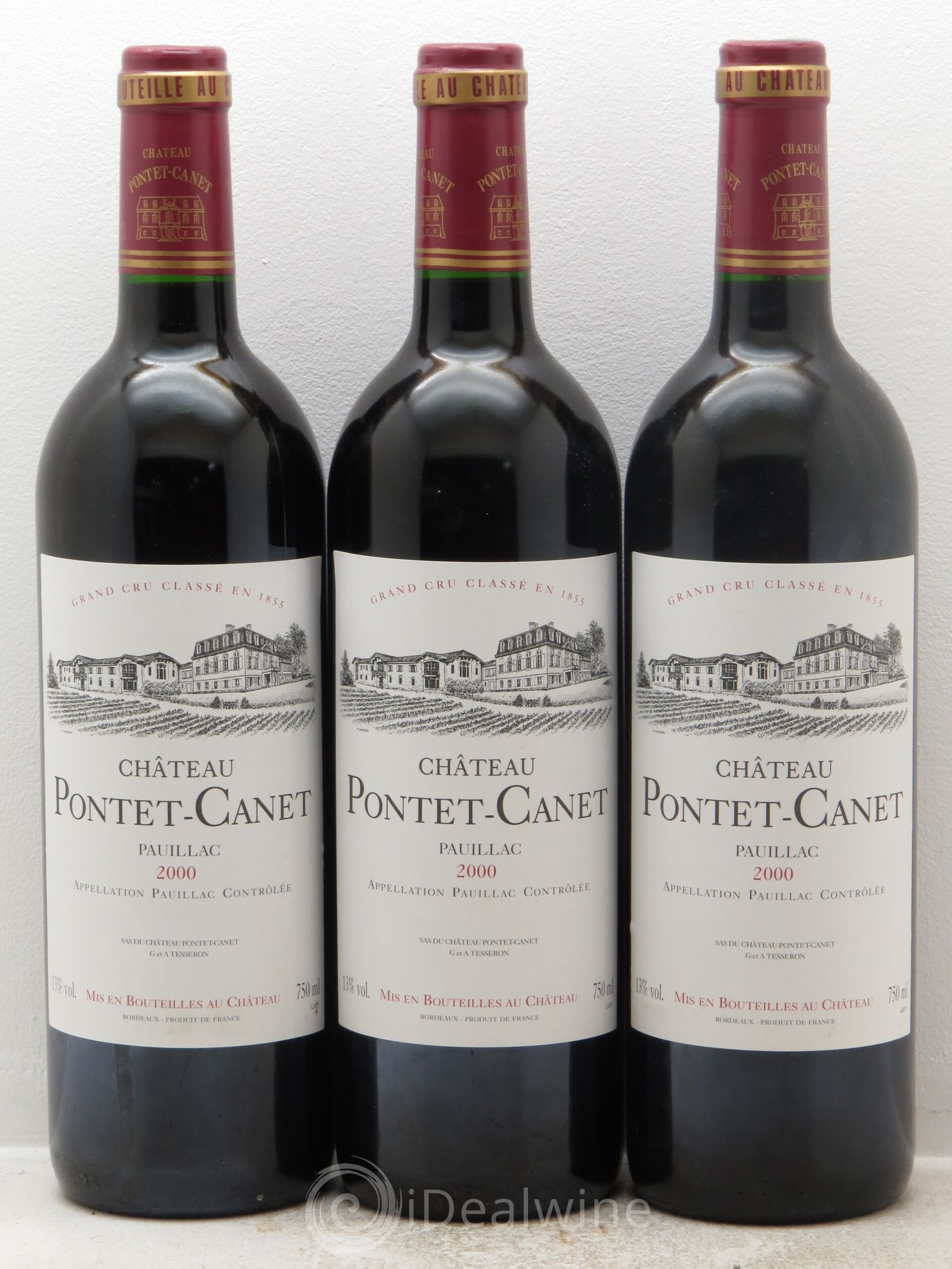 Château Pontet Canet 5ème Grand Cru Classé 2000 - Lot de 12 bouteilles - 2