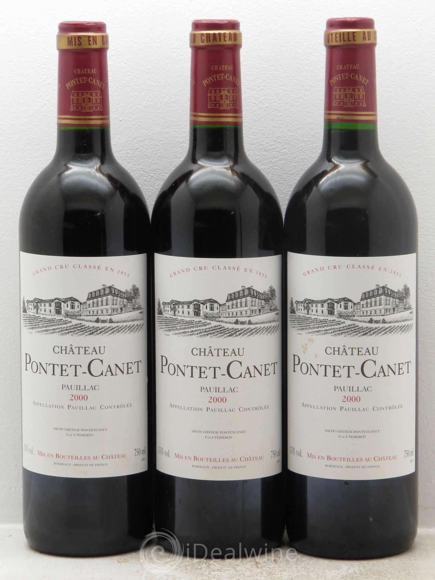 Château Pontet Canet 5ème Grand Cru Classé 2000 - Lot de 12 bouteilles - 4