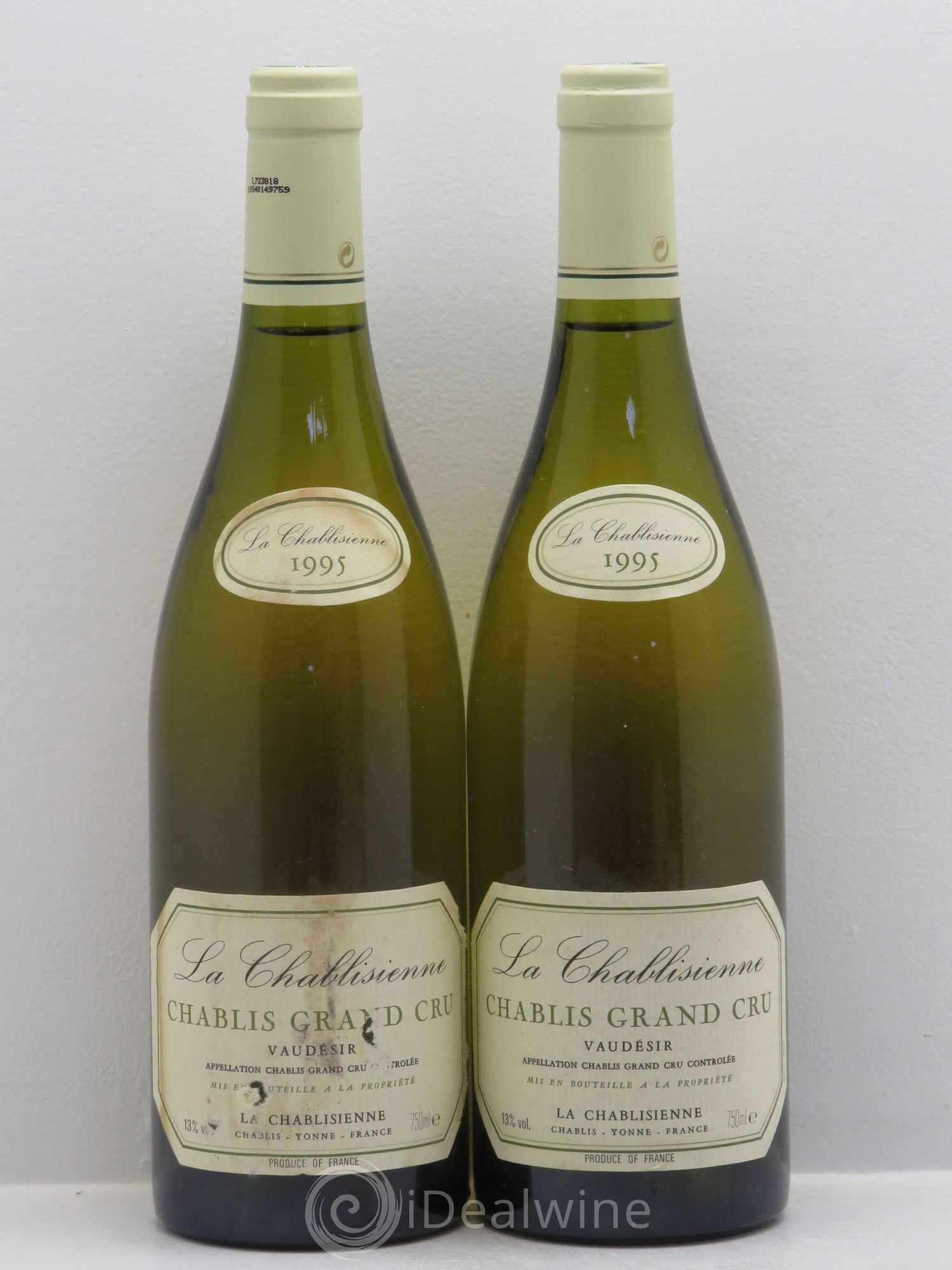 Chablis Grand Cru 1995 - Lot de 2 bouteilles - 0