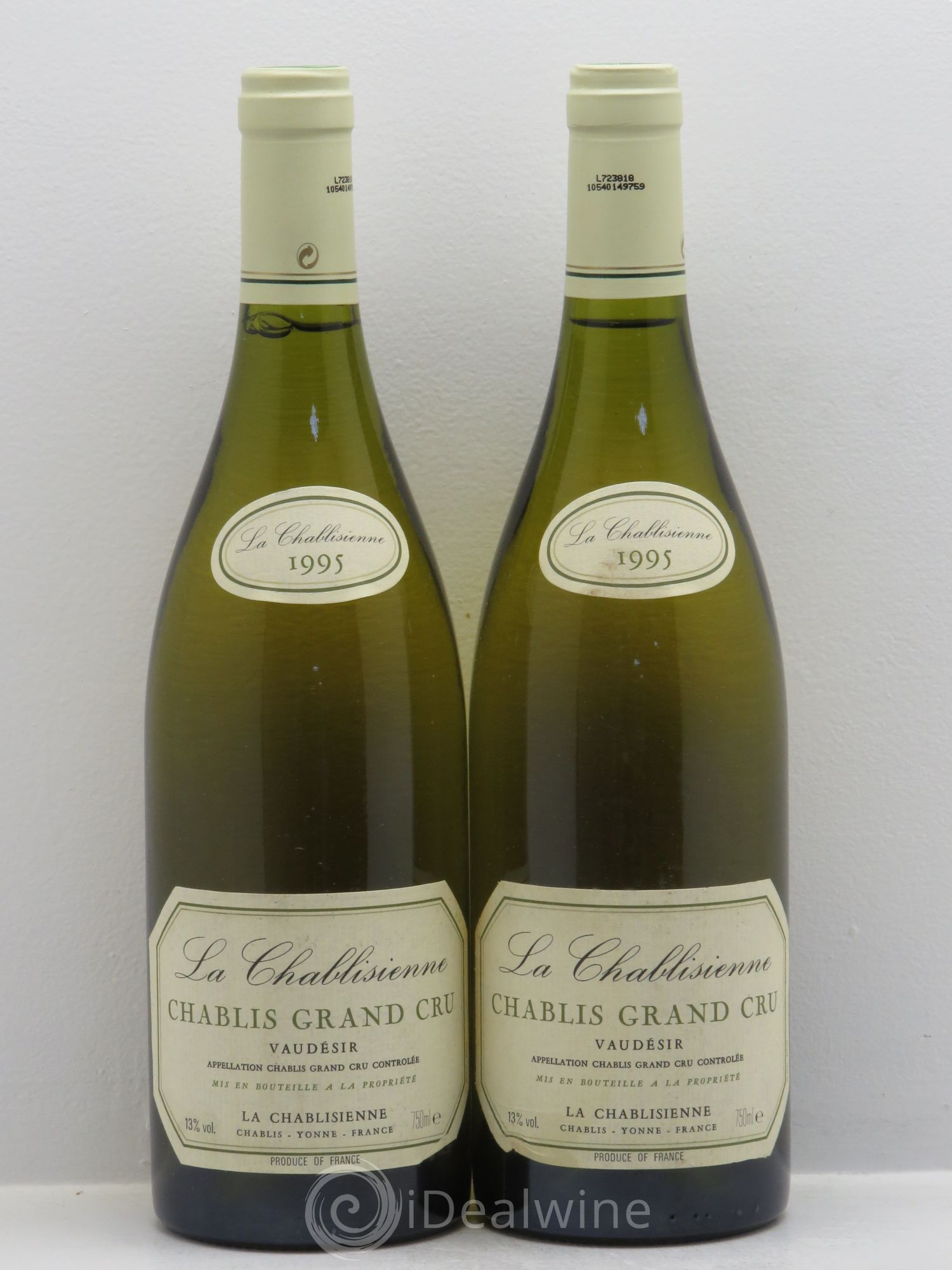 Chablis Grand Cru 1995 - Lot de 2 bouteilles - 0