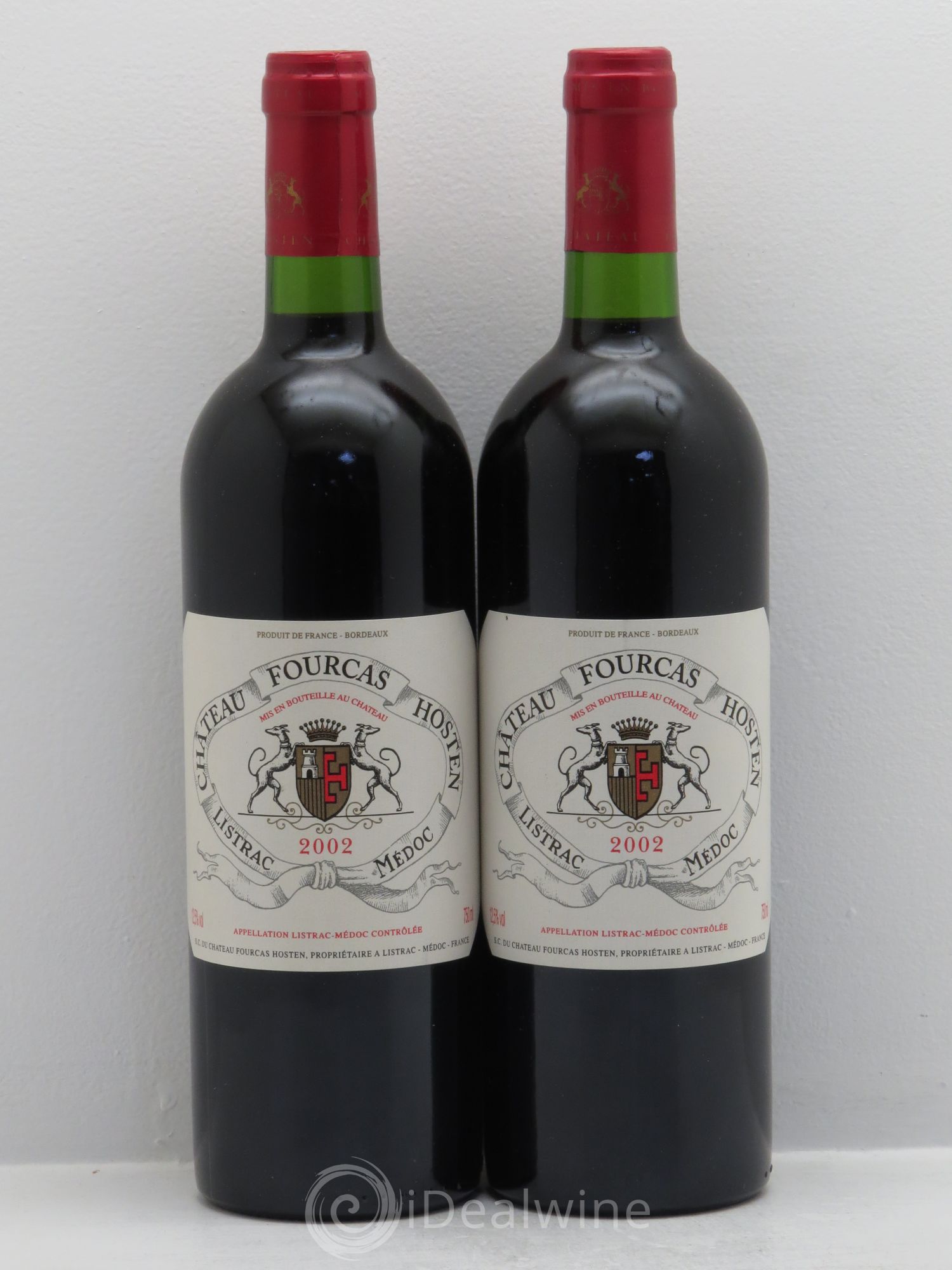 Château Fourcas Hosten Cru Bourgeois 2002 - Lot de 2 bouteilles - 0