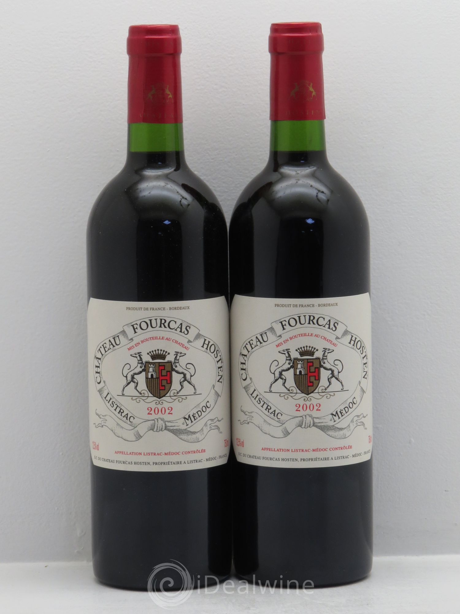 Château Fourcas Hosten Cru Bourgeois 2002 - Lot de 2 bouteilles - 0