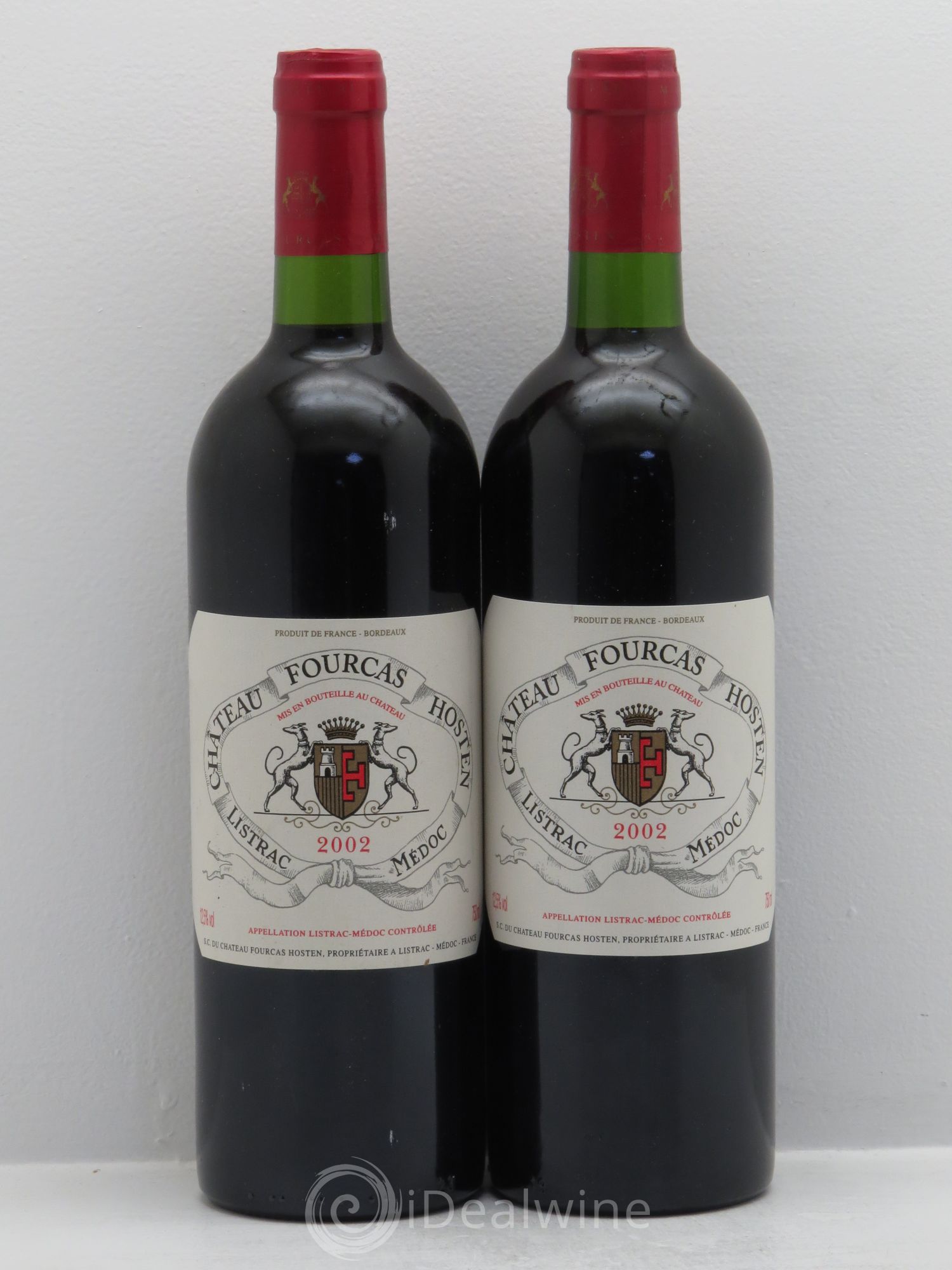 Château Fourcas Hosten Cru Bourgeois 2002 - Lot de 2 bouteilles - 0