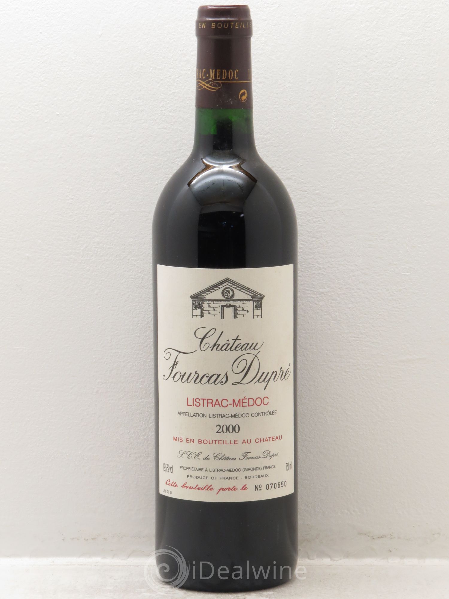 Château Fourcas Dupré (sans prix de réserve) 2000 - Lot de 1 bouteille - 0