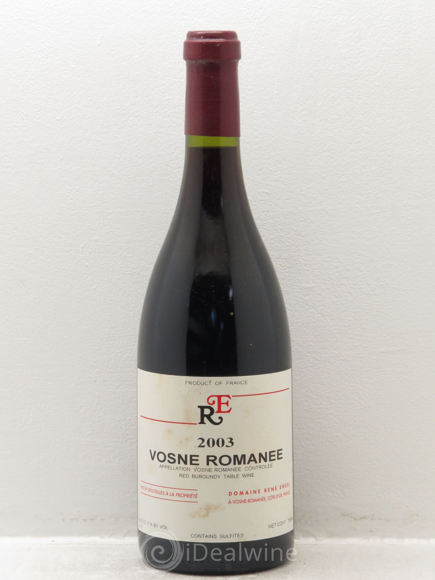 Vosne-Romanée Domaine René Engel - Domaine Eugénie 2003 - Lot de 1 bouteille - 0
