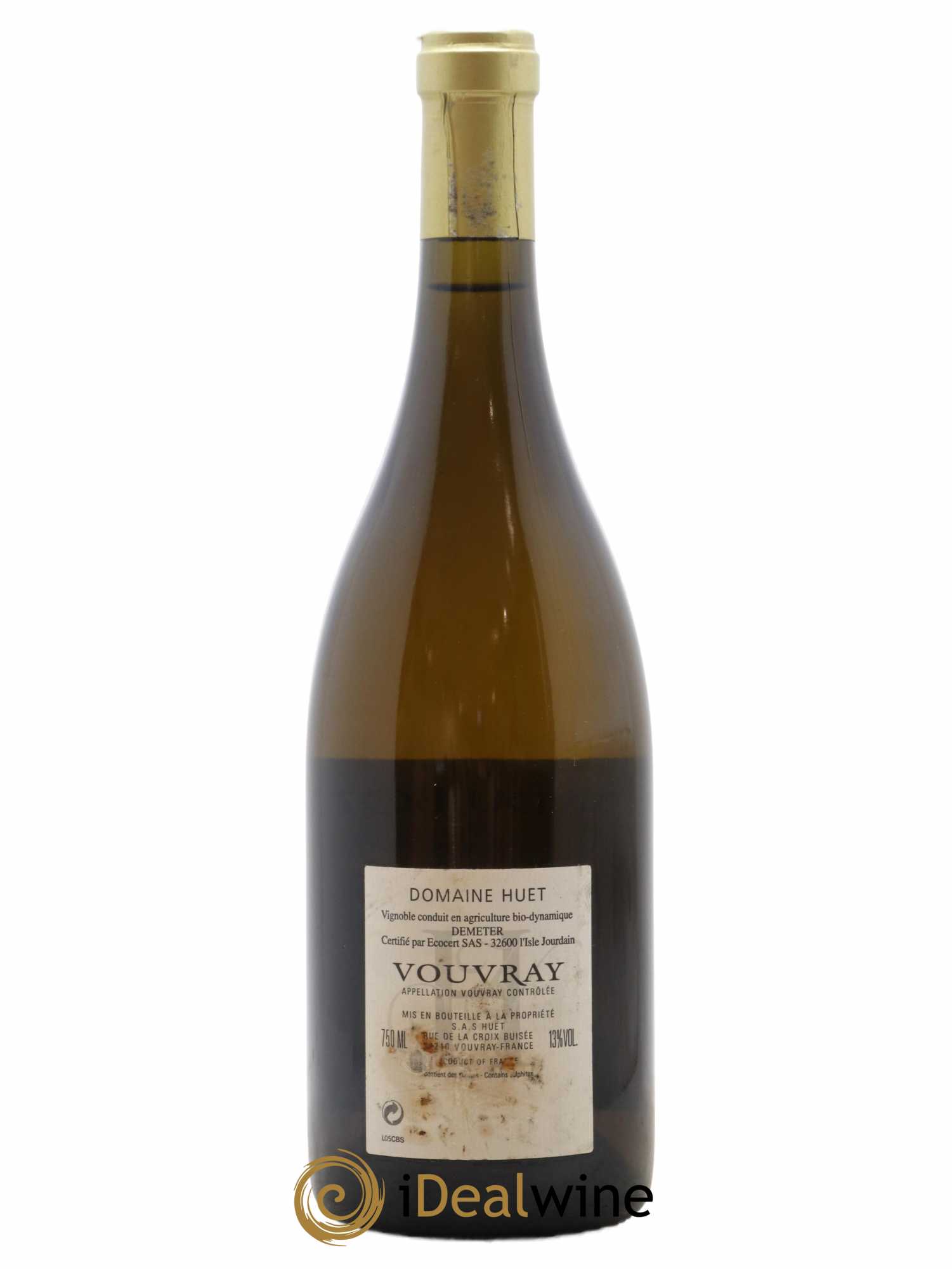 Vouvray Clos du Bourg Sec Domaine Huet 2005 - Lot de 1 bouteille - 1