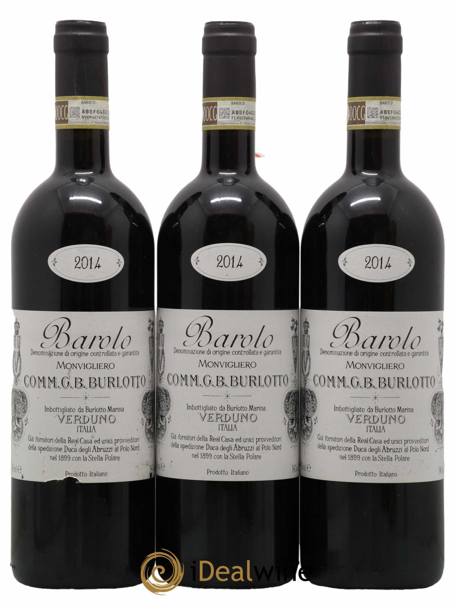 Barolo DOCG Monvigliero Comm. Giovan Battista Burlotto 2014 - Posten von 3 Flaschen - 0