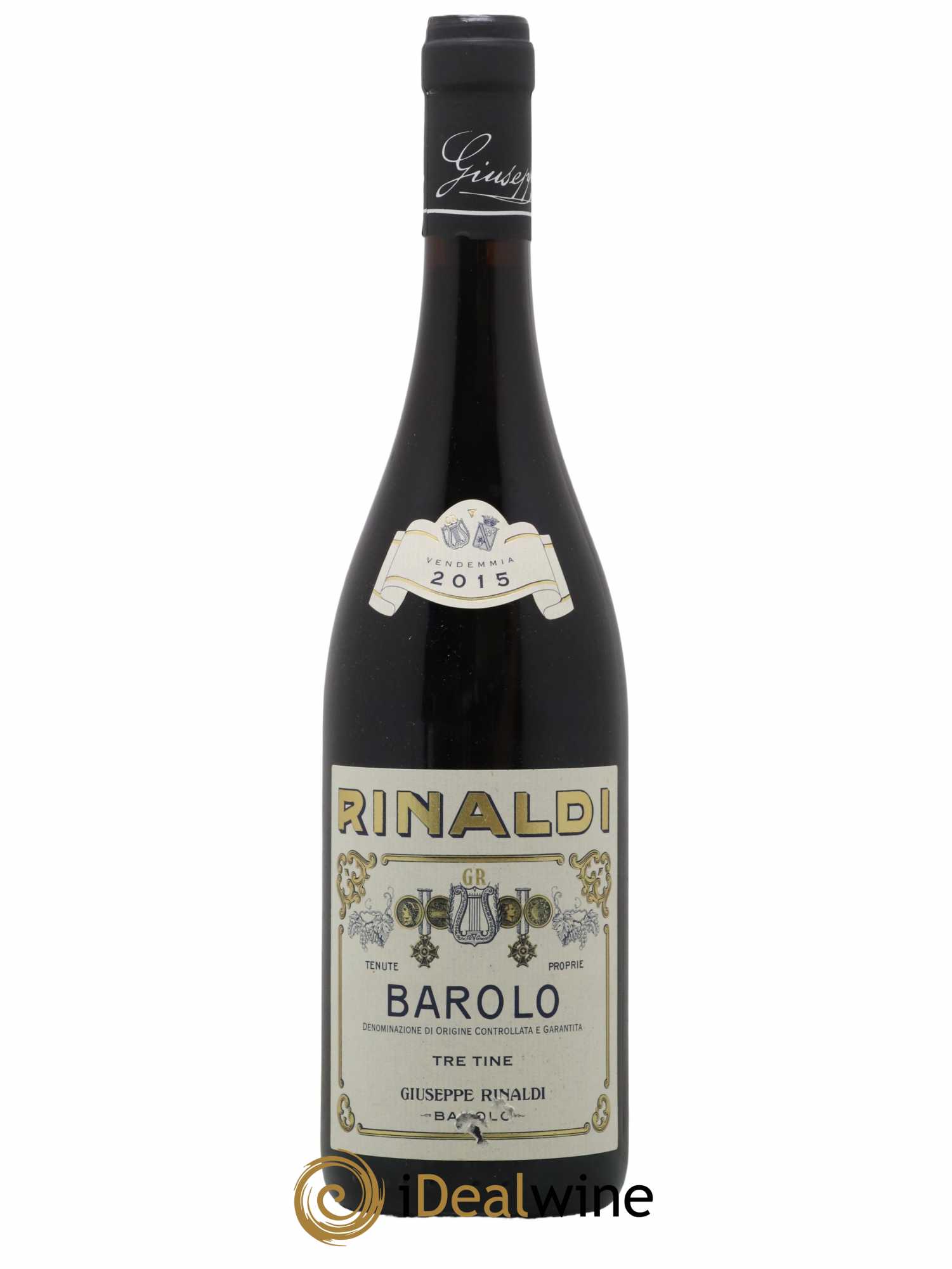 Barolo DOCG Tre Tine Giuseppe Rinaldi 2015 - Lot de 1 bouteille - 0