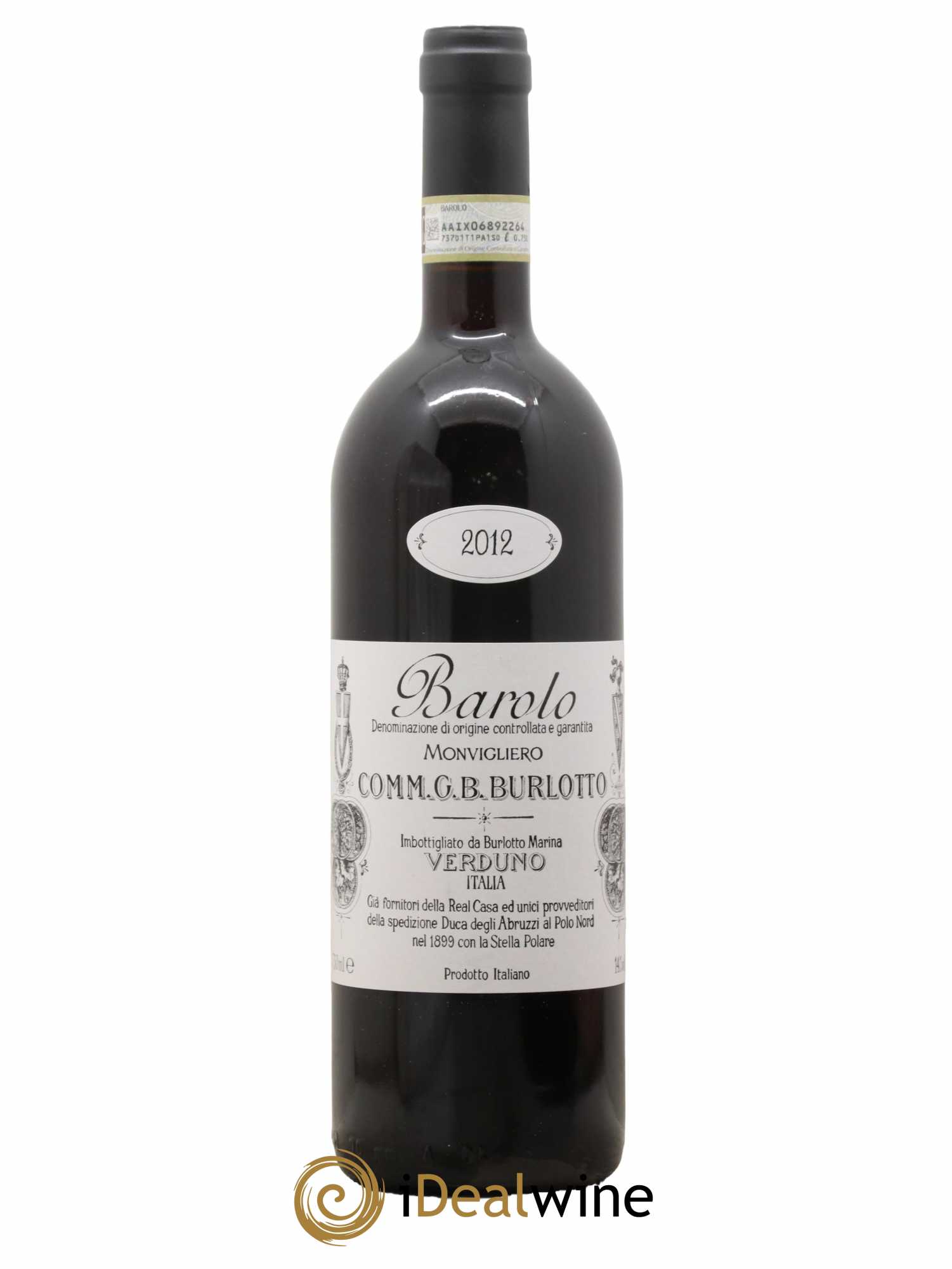 Barolo DOCG Monvigliero Comm. Giovan Battista Burlotto 2012 - Lot de 1 bouteille - 0