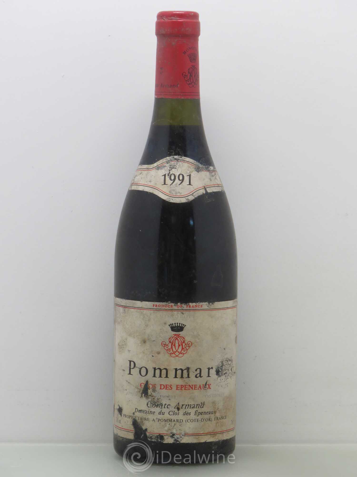 Pommard 1er Cru Clos des Epeneaux Comte Armand 1991 - Lot de 1 bouteille - 0