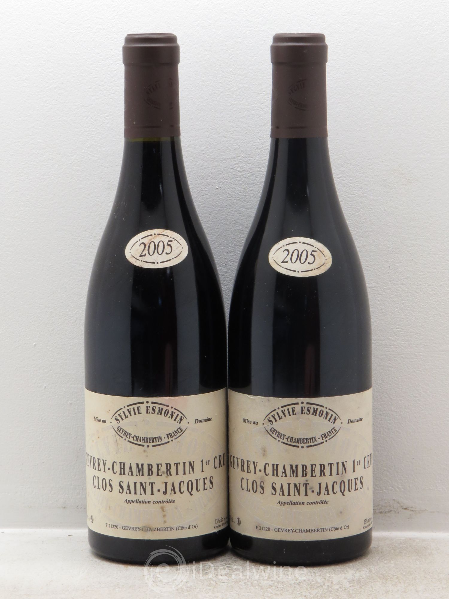 Gevrey-Chambertin 1er Cru Clos Saint Jacques Sylvie Esmonin 2005 - Lotto di 2 bottiglie - 0