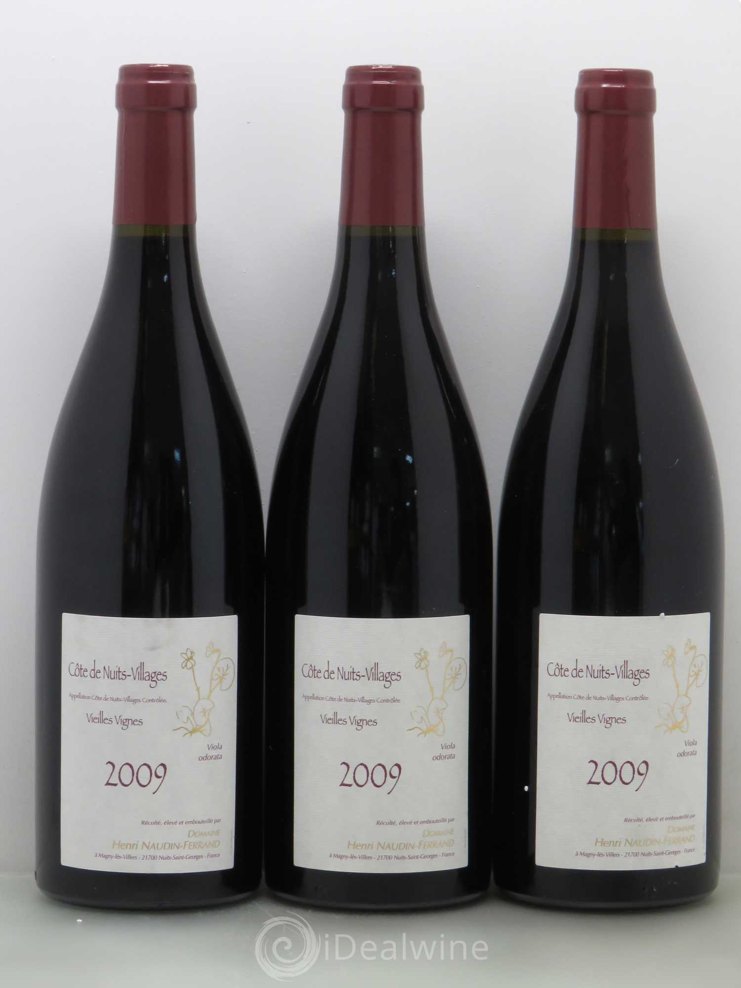 Côte de Nuits-Villages Viola Odorata - Domaine Naudin Ferrand vieilles Vignes 2009 - Posten von 3 Flaschen - 0