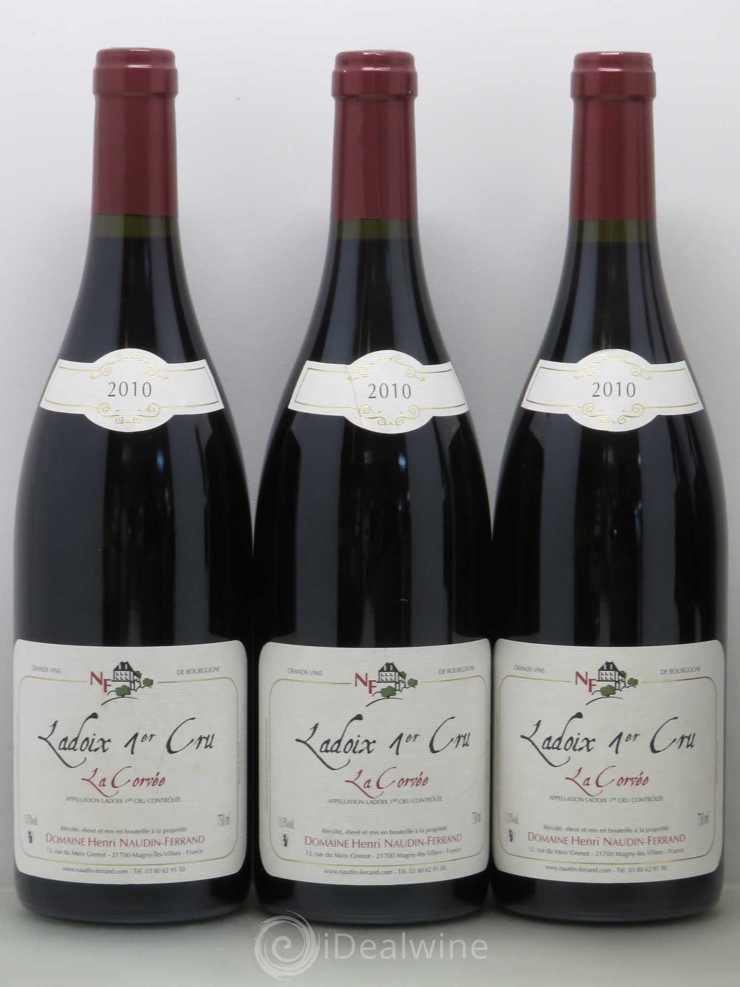 Ladoix 1er Cru La Corvée H Naudin-Ferrand 2010 - Posten von 5 Flaschen - 1
