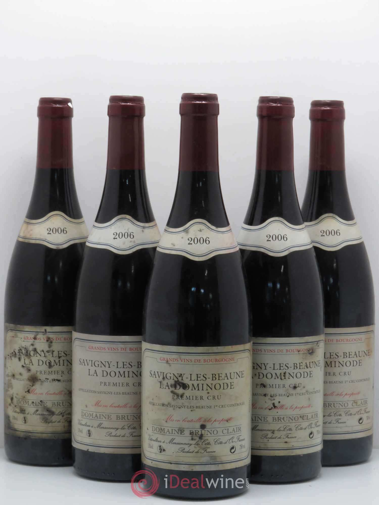 Savigny-lès-Beaune 1er Cru La Dominode Bruno Clair (Domaine) 2006 - Lot de 5 bouteilles - 0