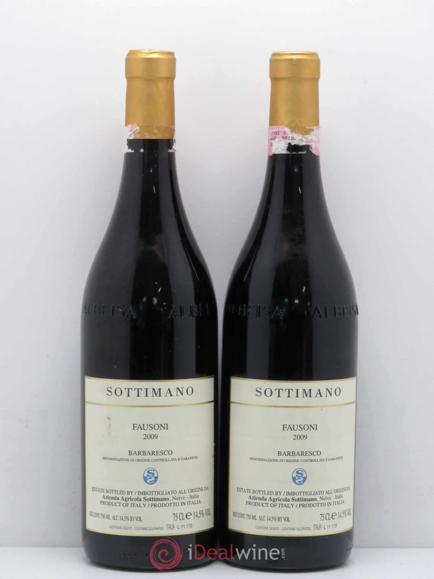 Barbaresco DOCG Fausoni Sottimano 2009 - Lot de 2 bouteilles - 0