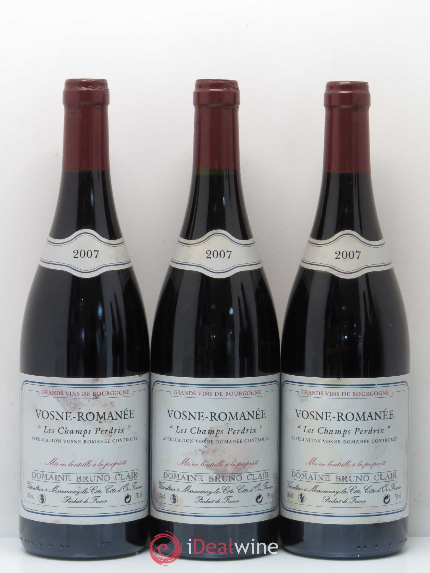 Vosne-Romanée Les Champs Perdrix Bruno Clair (Domaine) 2007 - Posten von 5 Flaschen - 1