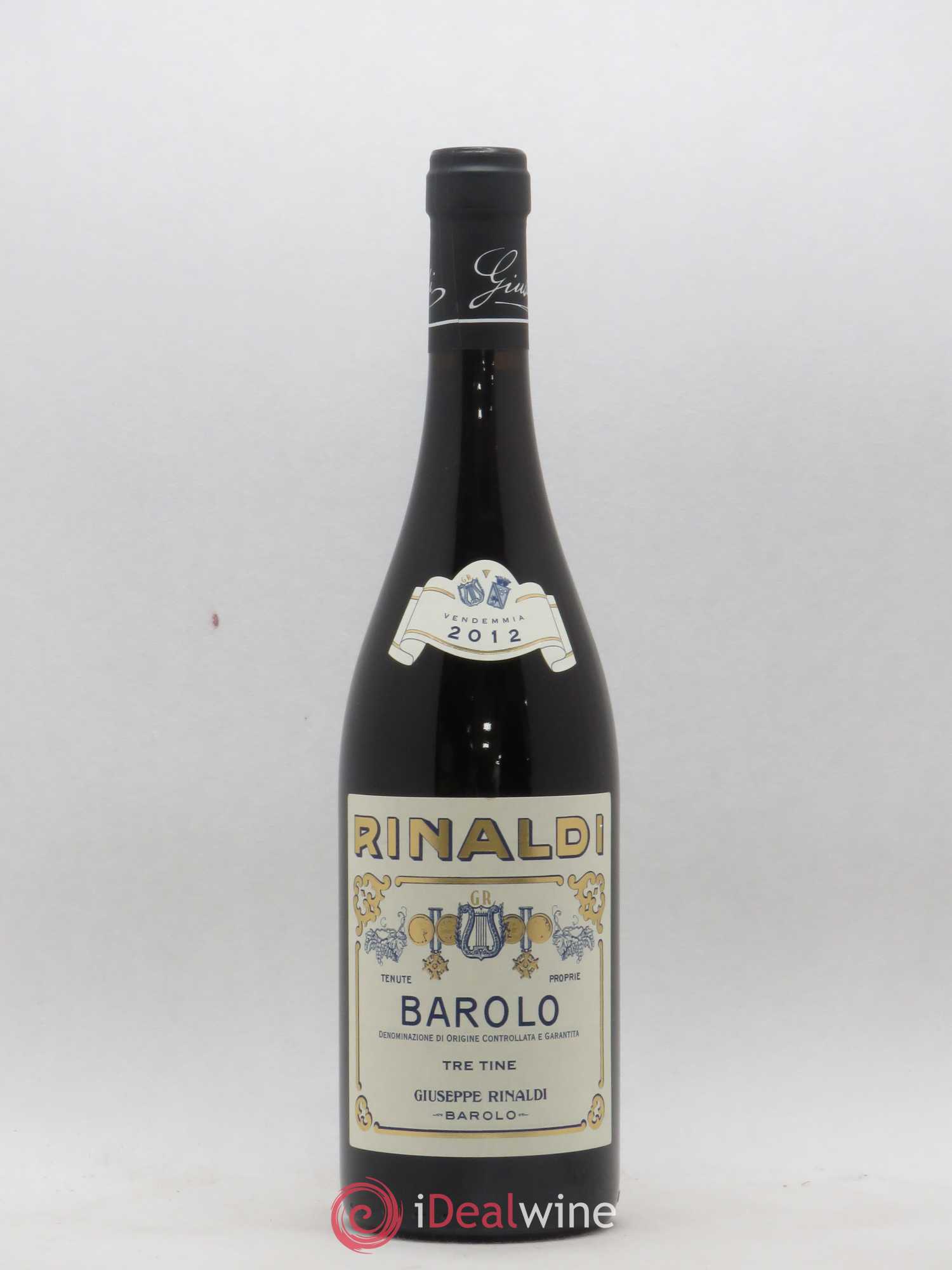 Barolo DOCG Tre Tine Giuseppe Rinaldi 2012 - Lot de 1 bouteille - 0