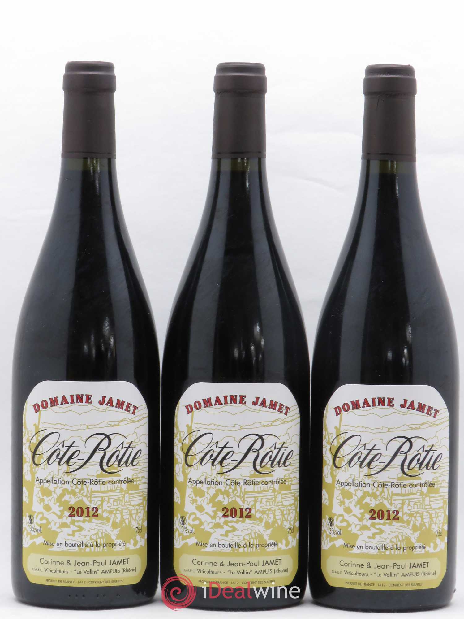 Côte-Rôtie Jamet (Domaine) 2012 - Lot de 3 bouteilles - 0